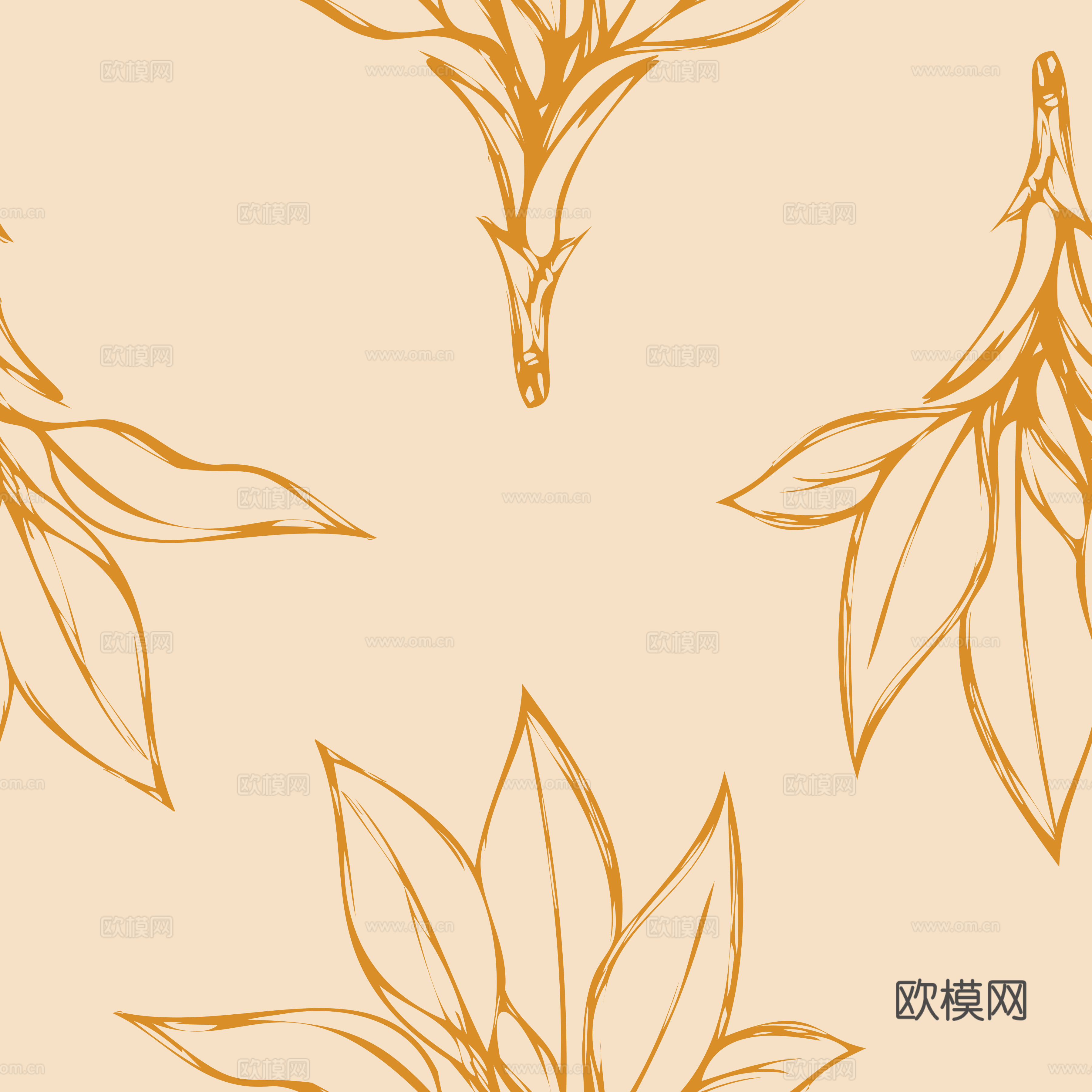 治愈系小清晰植物森系纹理图案肌理64