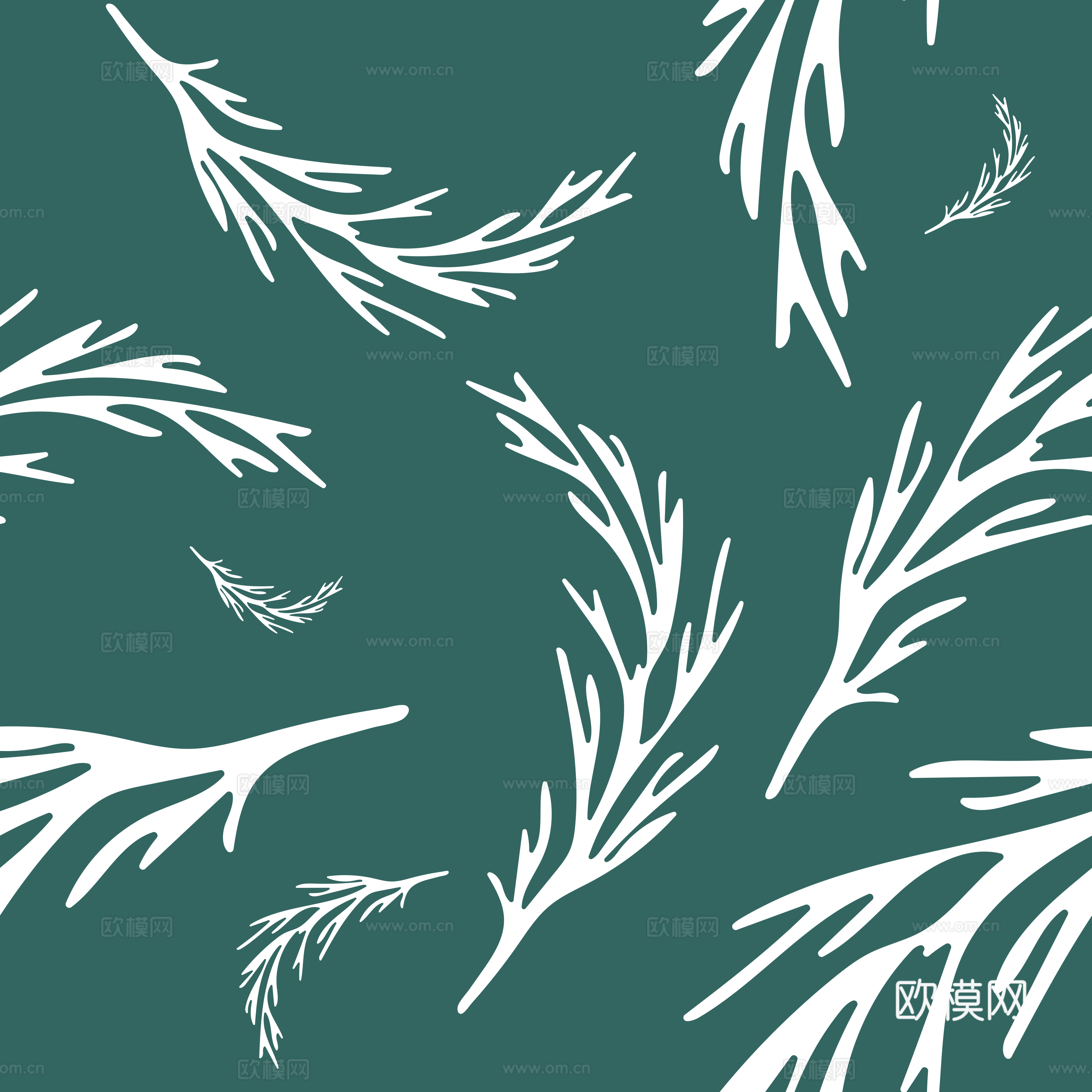 治愈系小清晰植物森系纹理图案肌理50