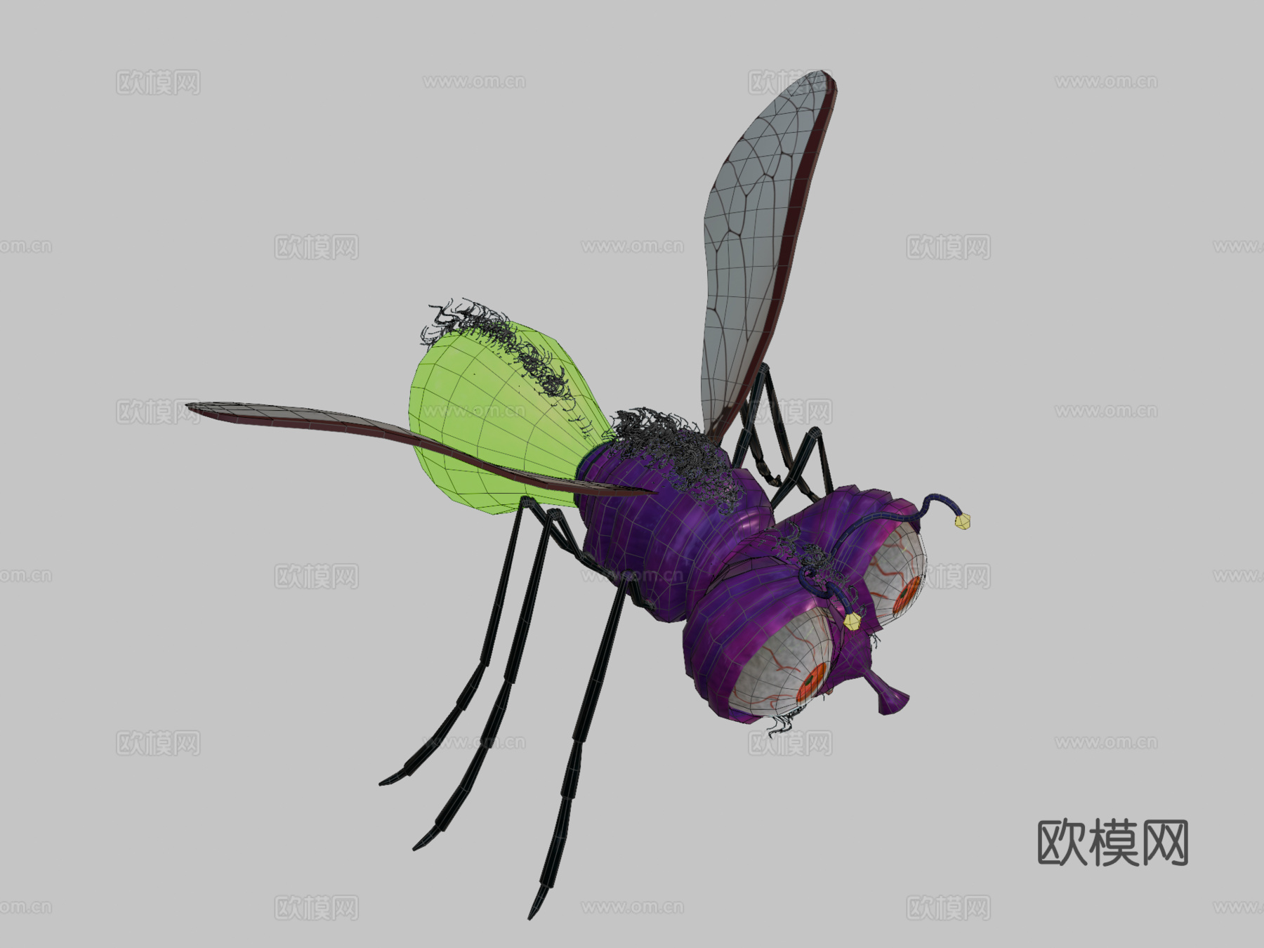 萤火虫3d模型下载（渲染图2）