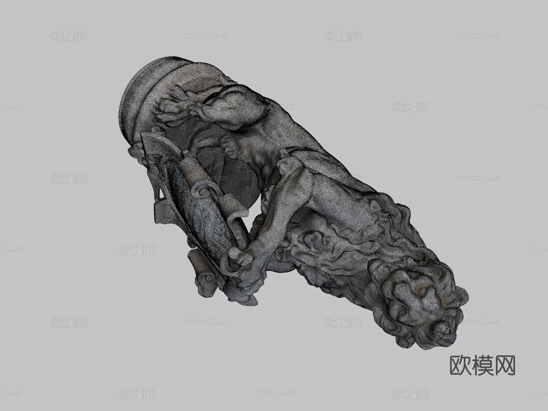 抓住弗朗茨冯约翰3d模型