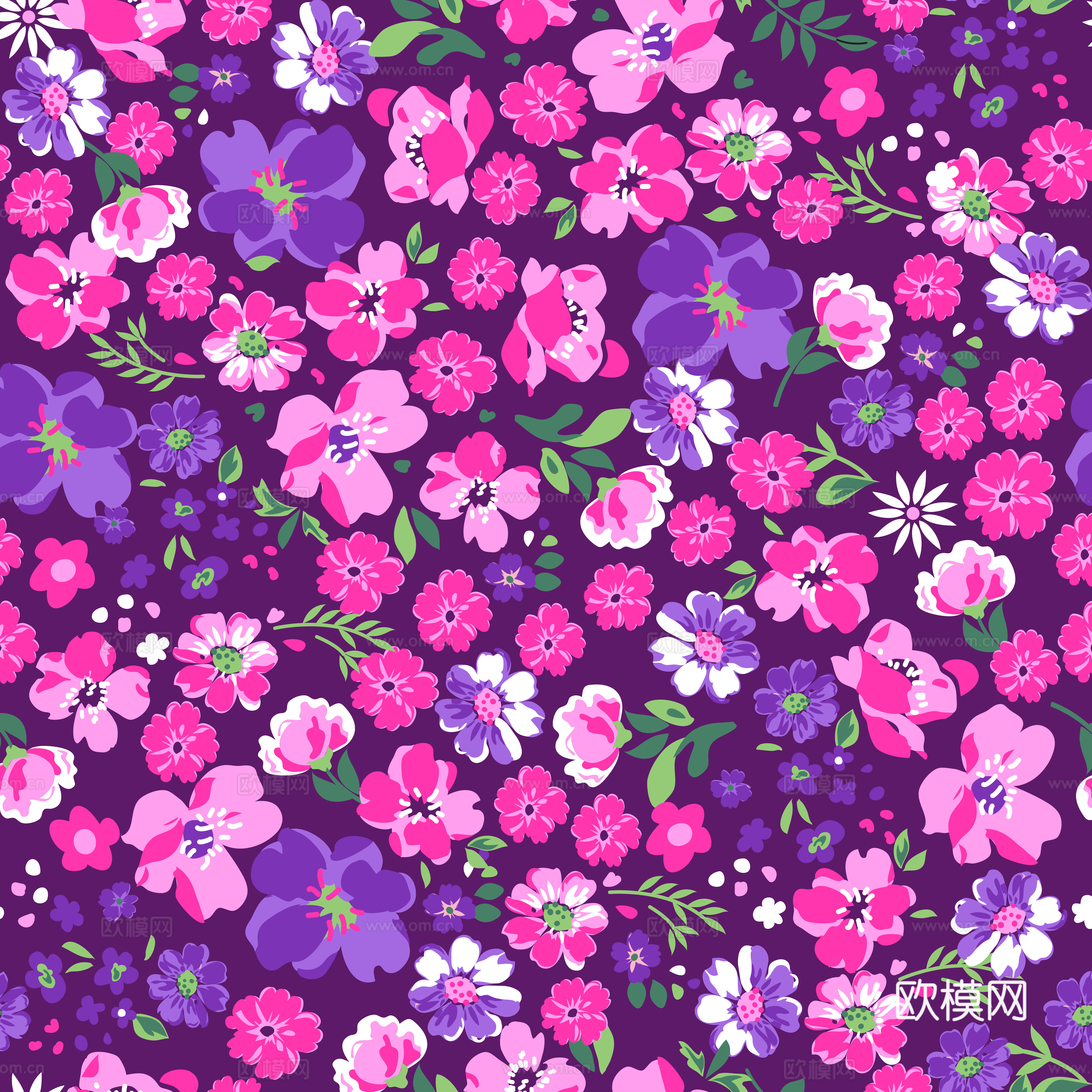 时尚植物图案纹理肌理16