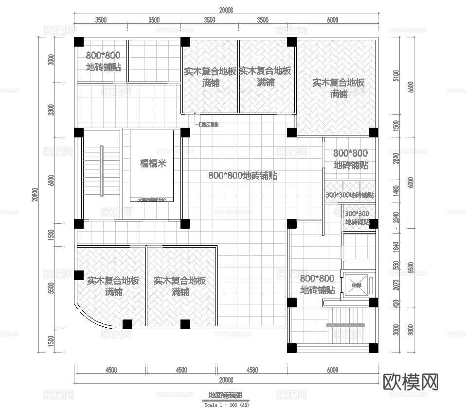 高档茶楼会所 最新平面施工图合集cad施工图