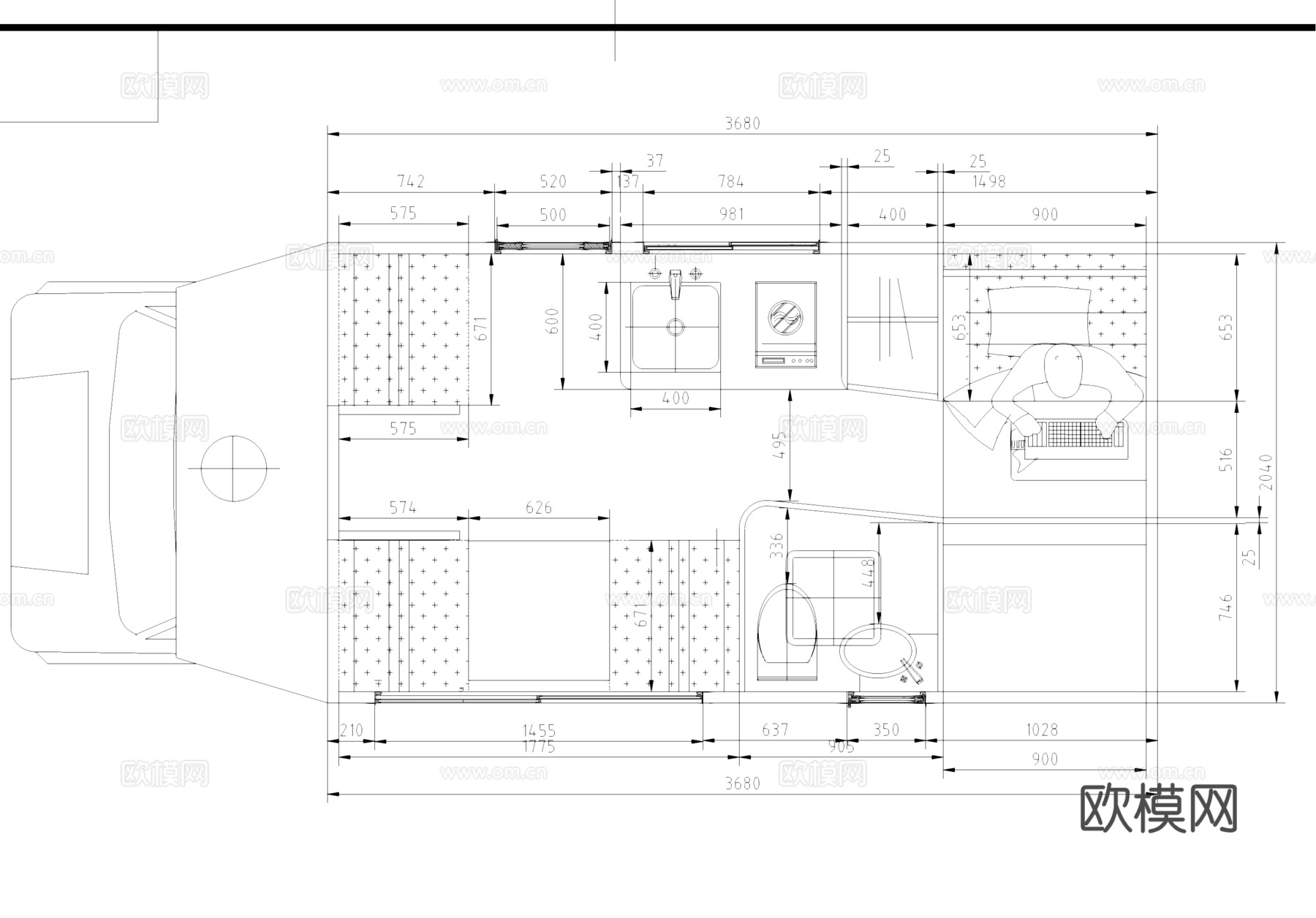 房车CAD施工图cad施工图