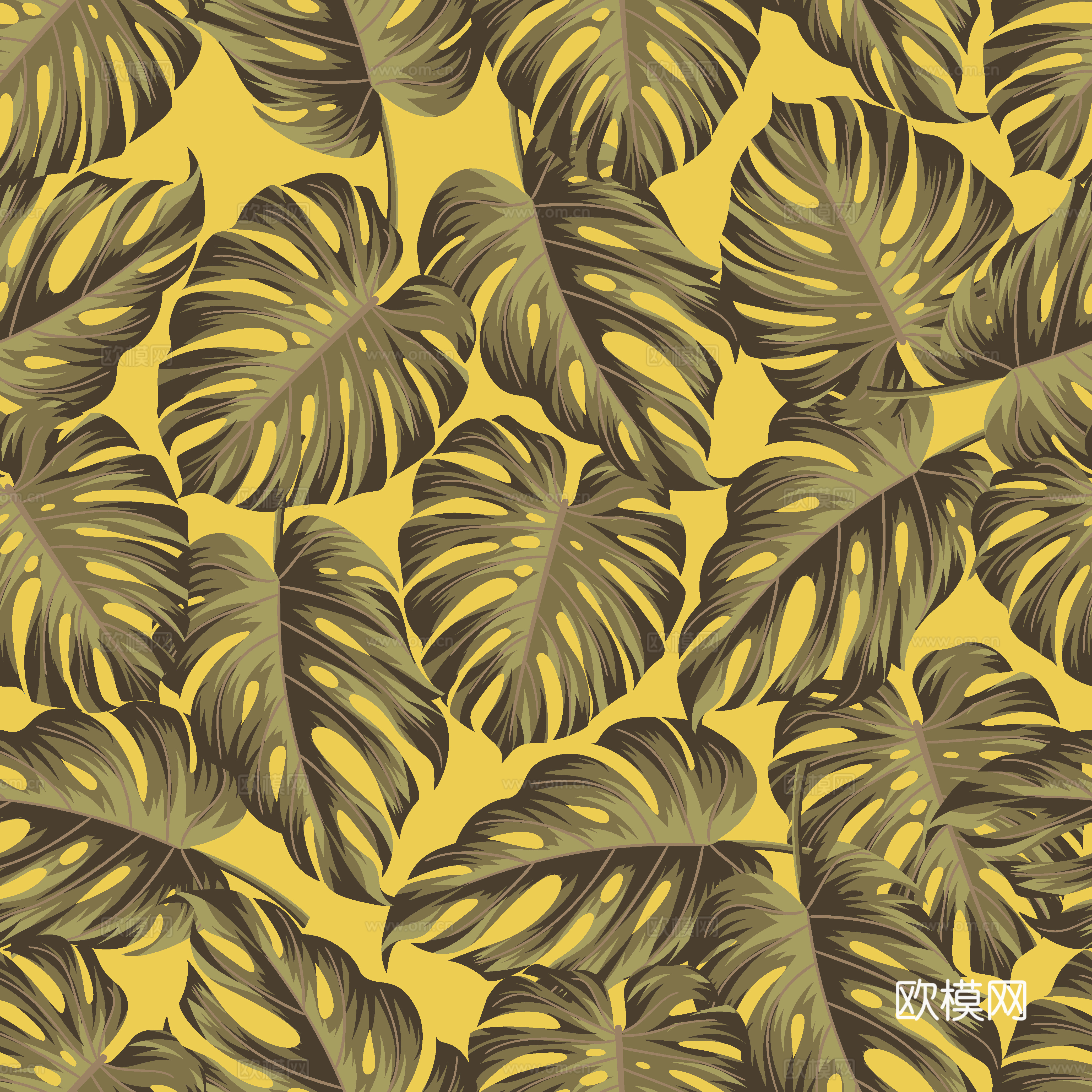 时尚热带植物花纹图案纹理肌理8