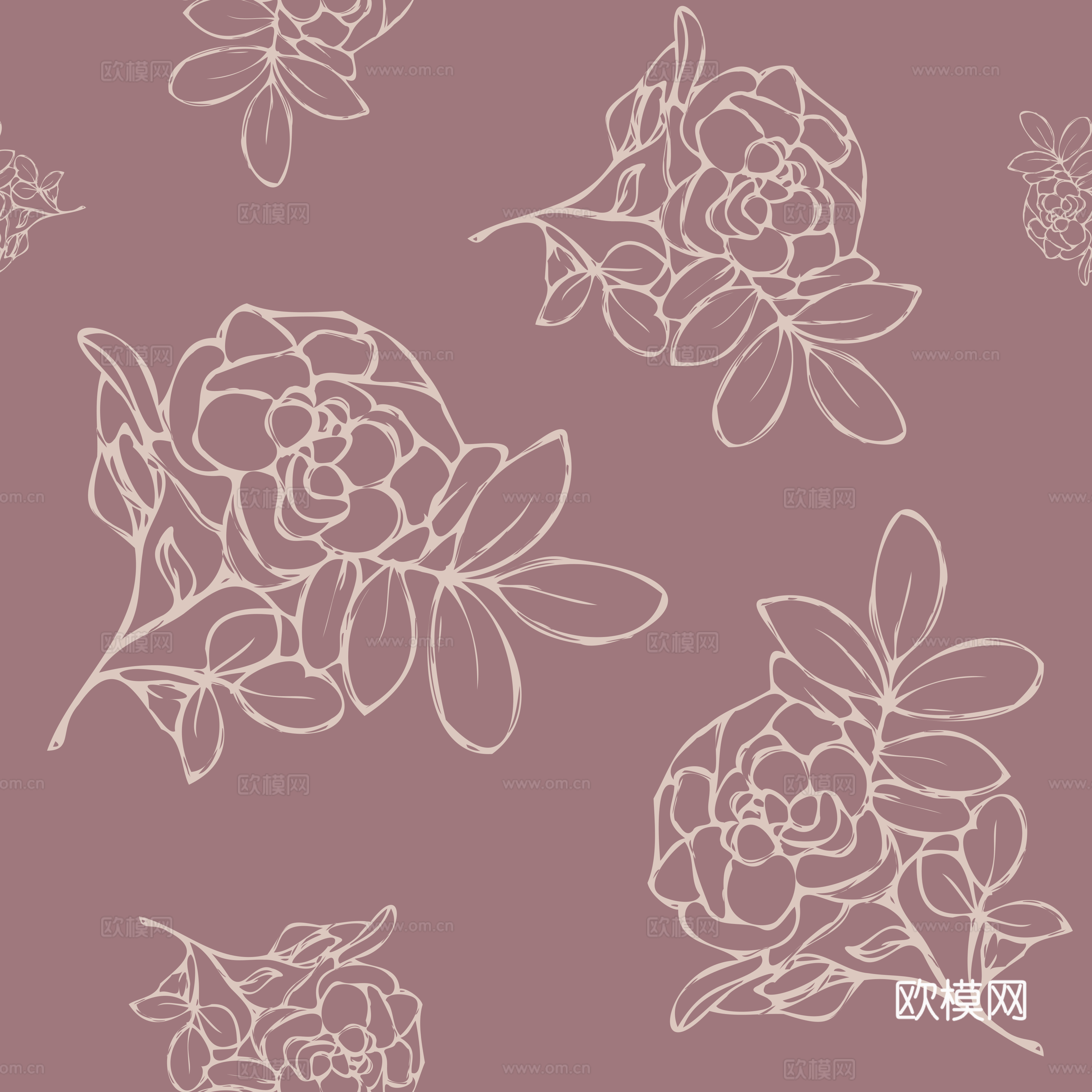 治愈系小清晰植物森系纹理图案肌理21