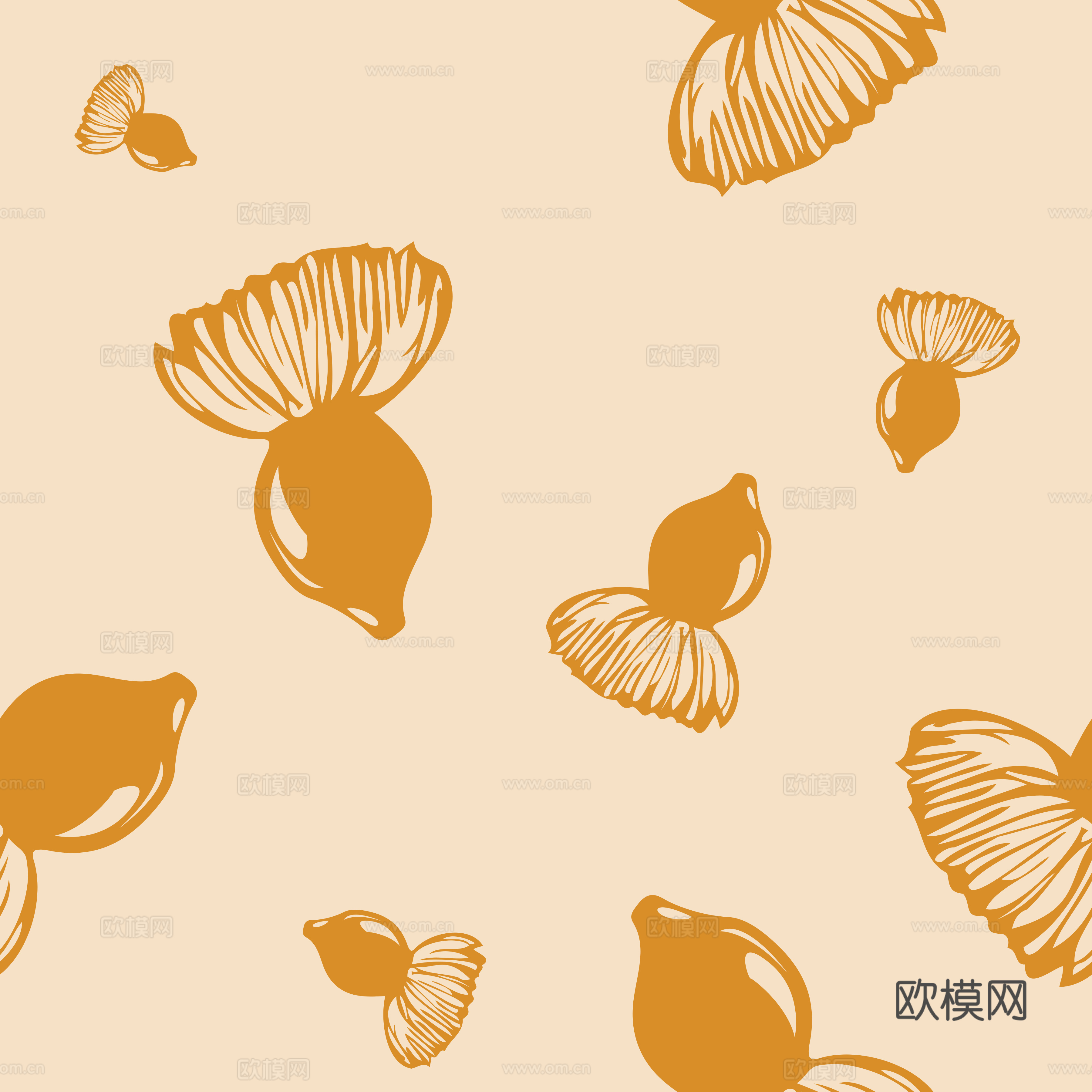 治愈系小清晰植物森系纹理图案肌理74