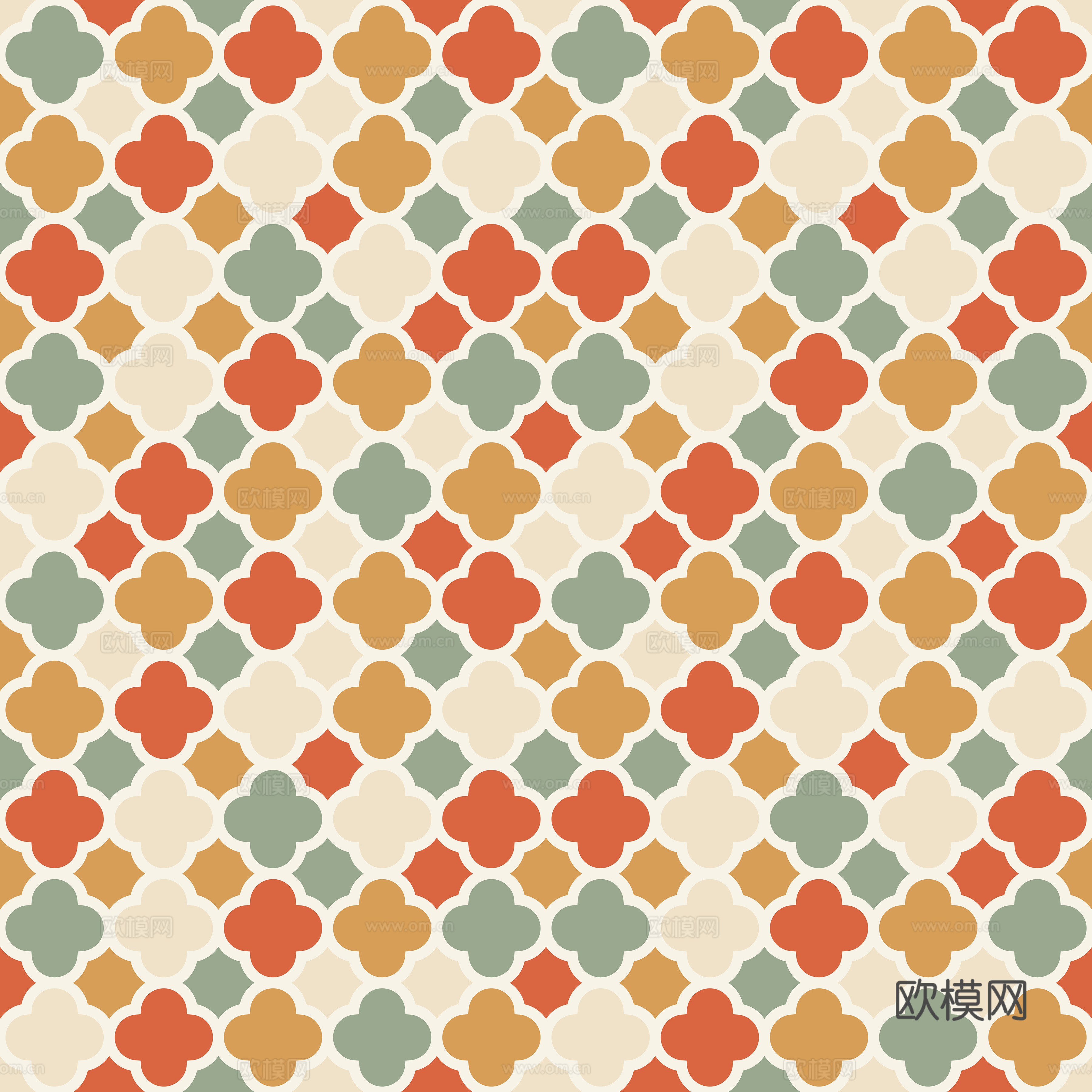 摩洛哥民族风马赛克几何图案纹理38