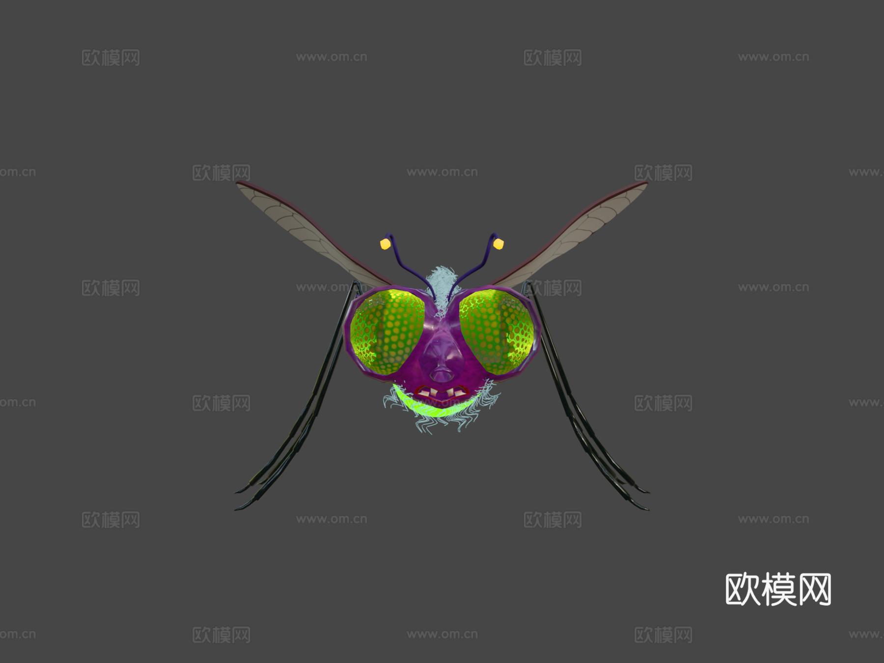 萤火虫3d模型下载（渲染图5）