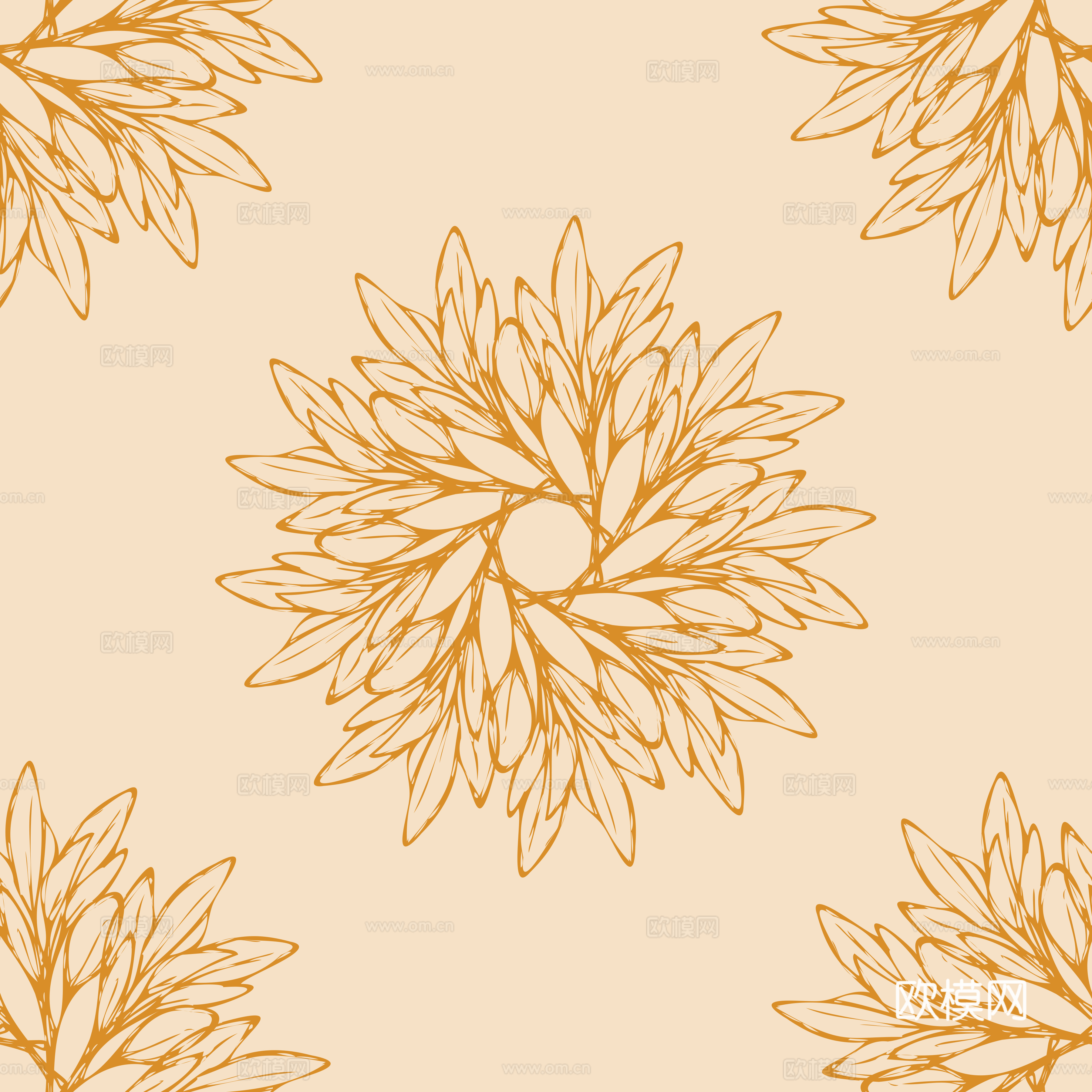 治愈系小清晰植物森系纹理图案肌理104