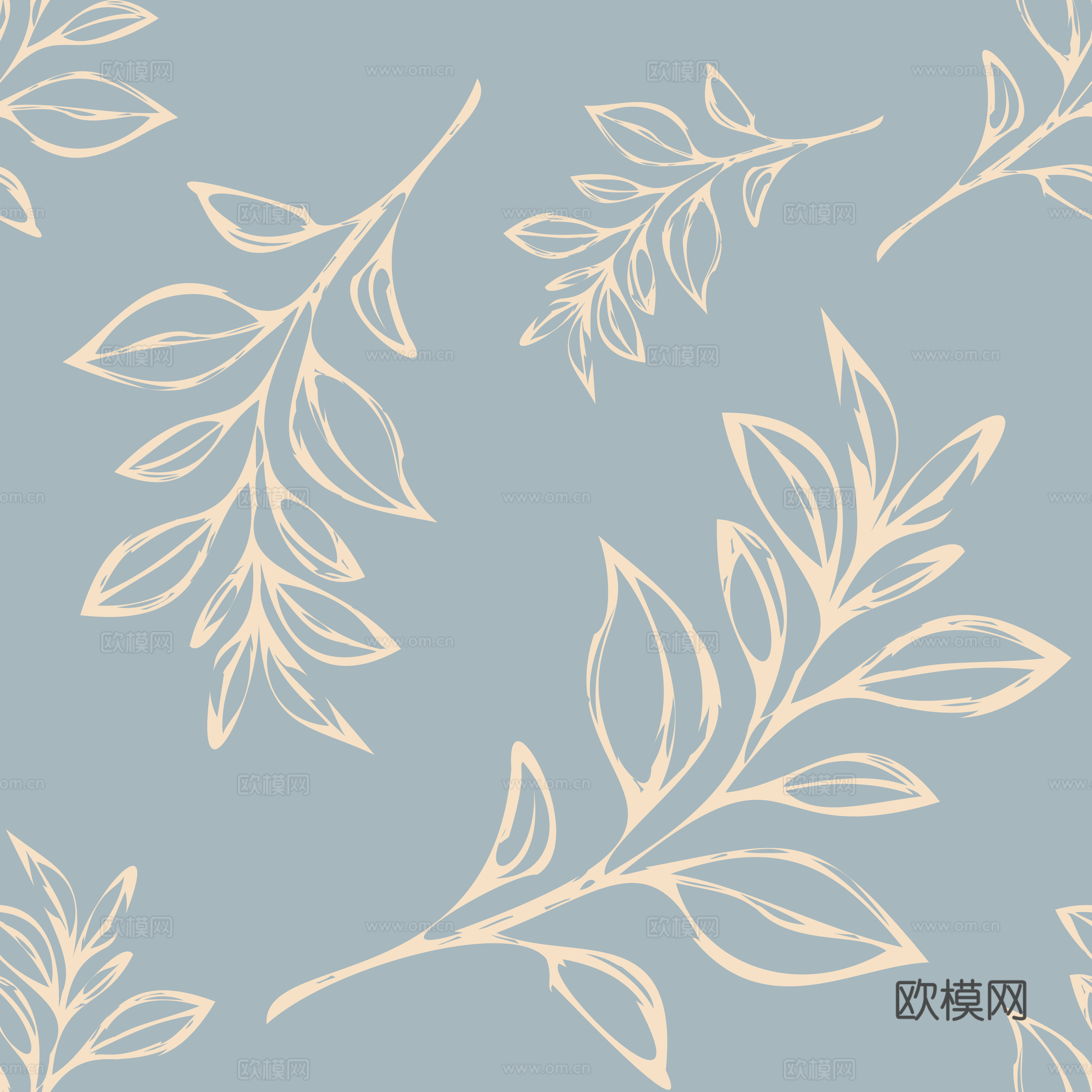 治愈系小清晰植物森系纹理图案肌理7