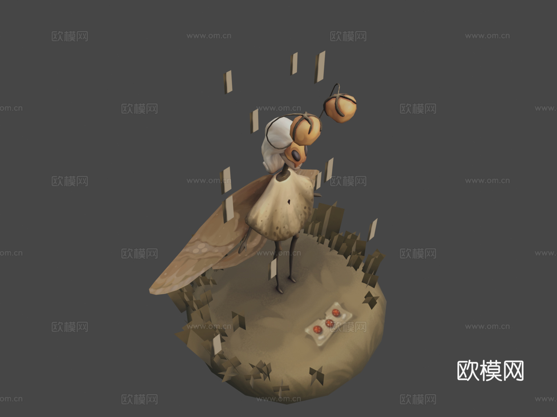 仙蛾3d模型下载（渲染图7）