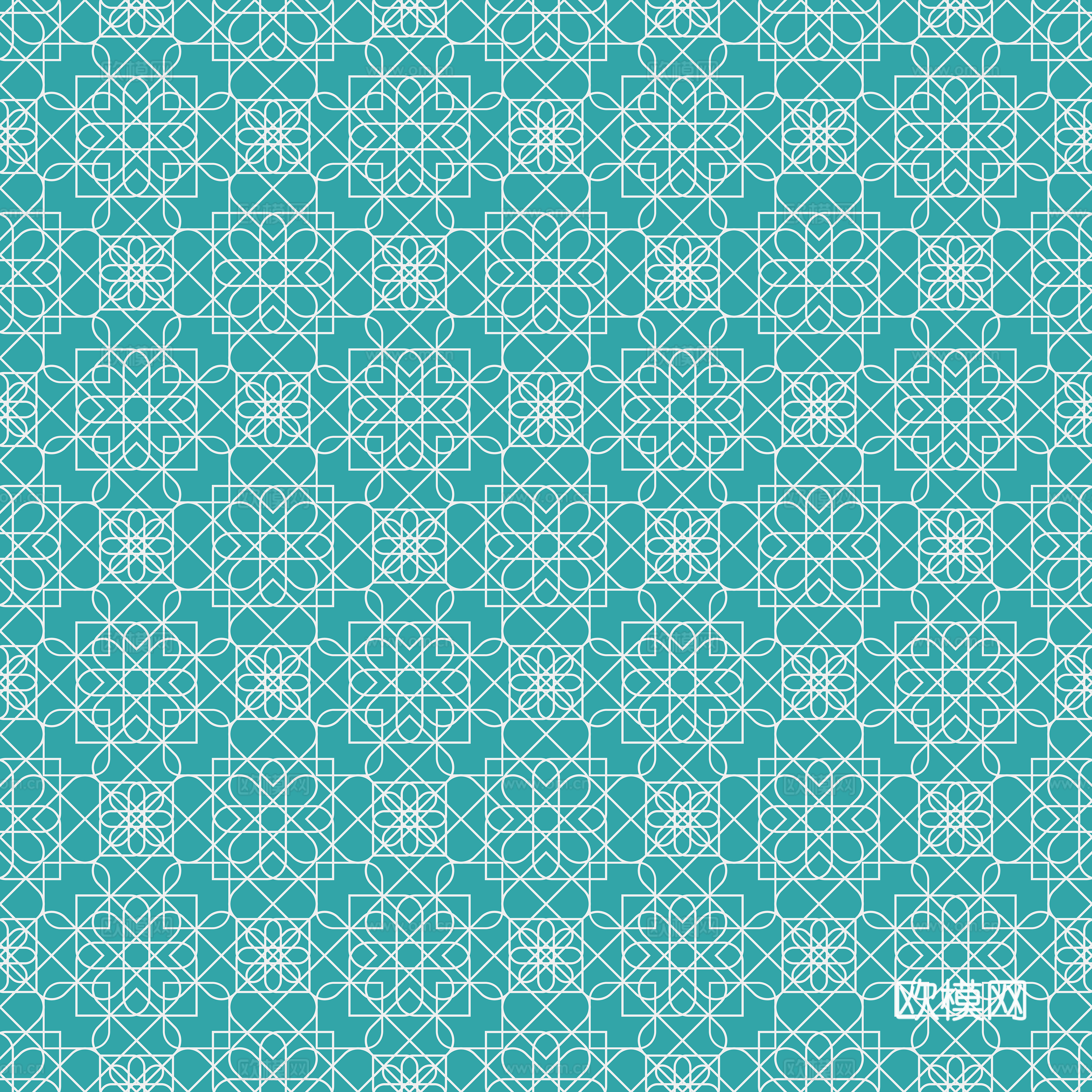 摩洛哥民族风蓝色马赛克几何图案纹理42