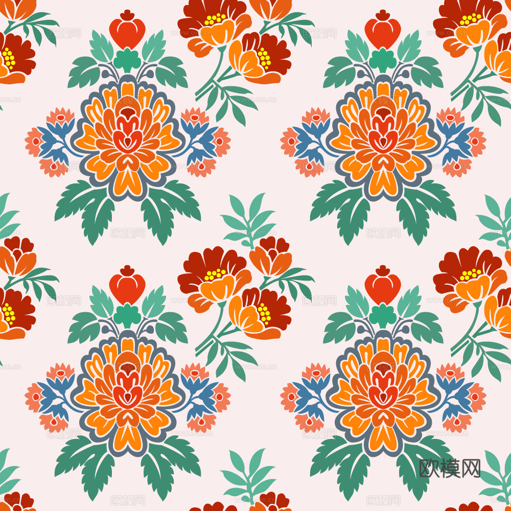 小清新治愈系植物图案纹理肌理15