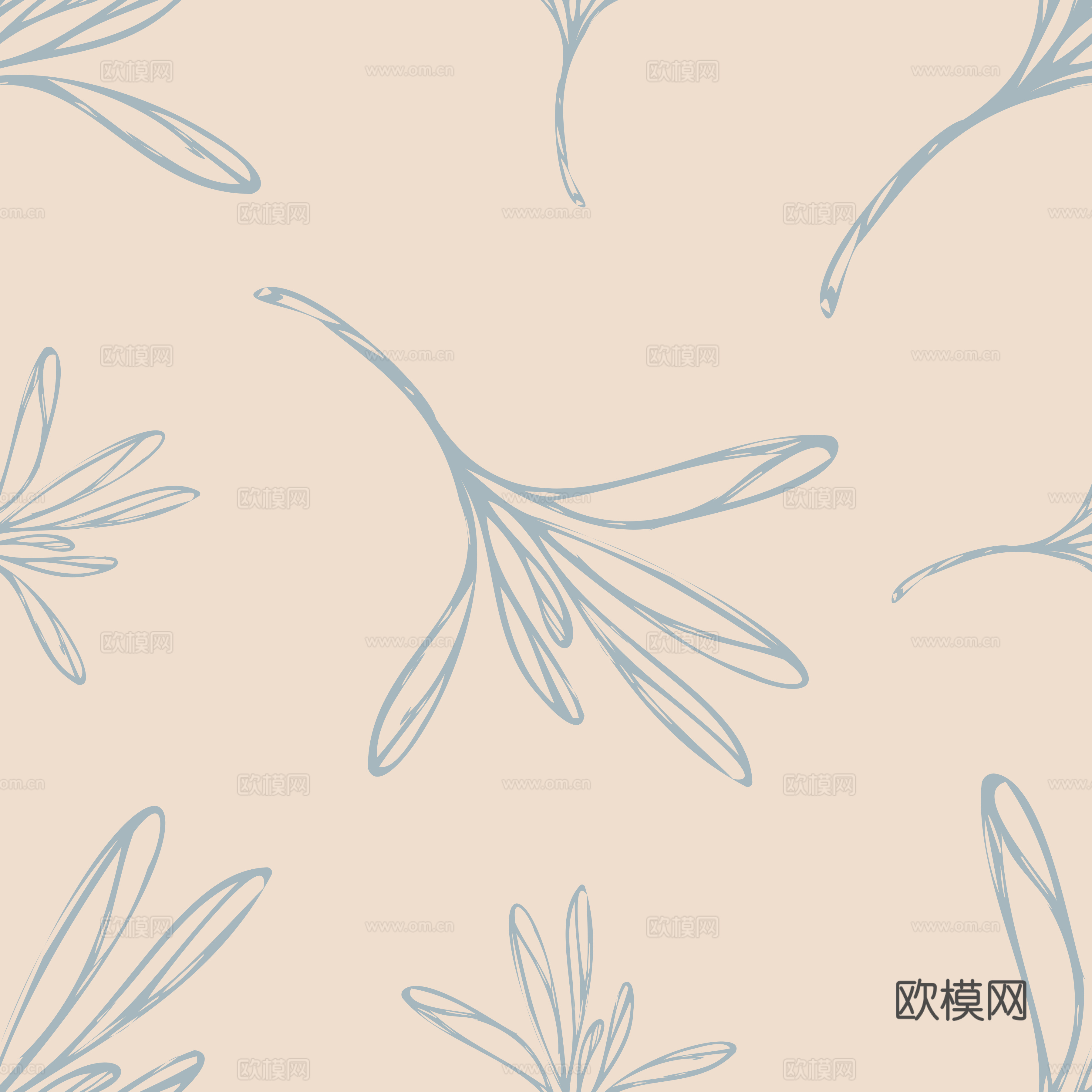 治愈系小清晰植物森系纹理图案肌理32