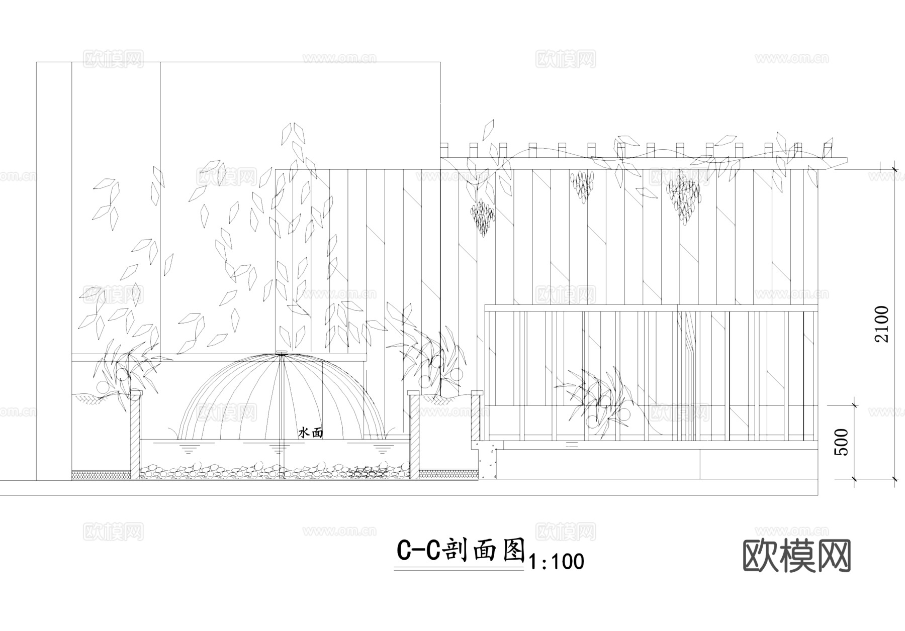 阳台花园景观CAD施工图集cad施工图