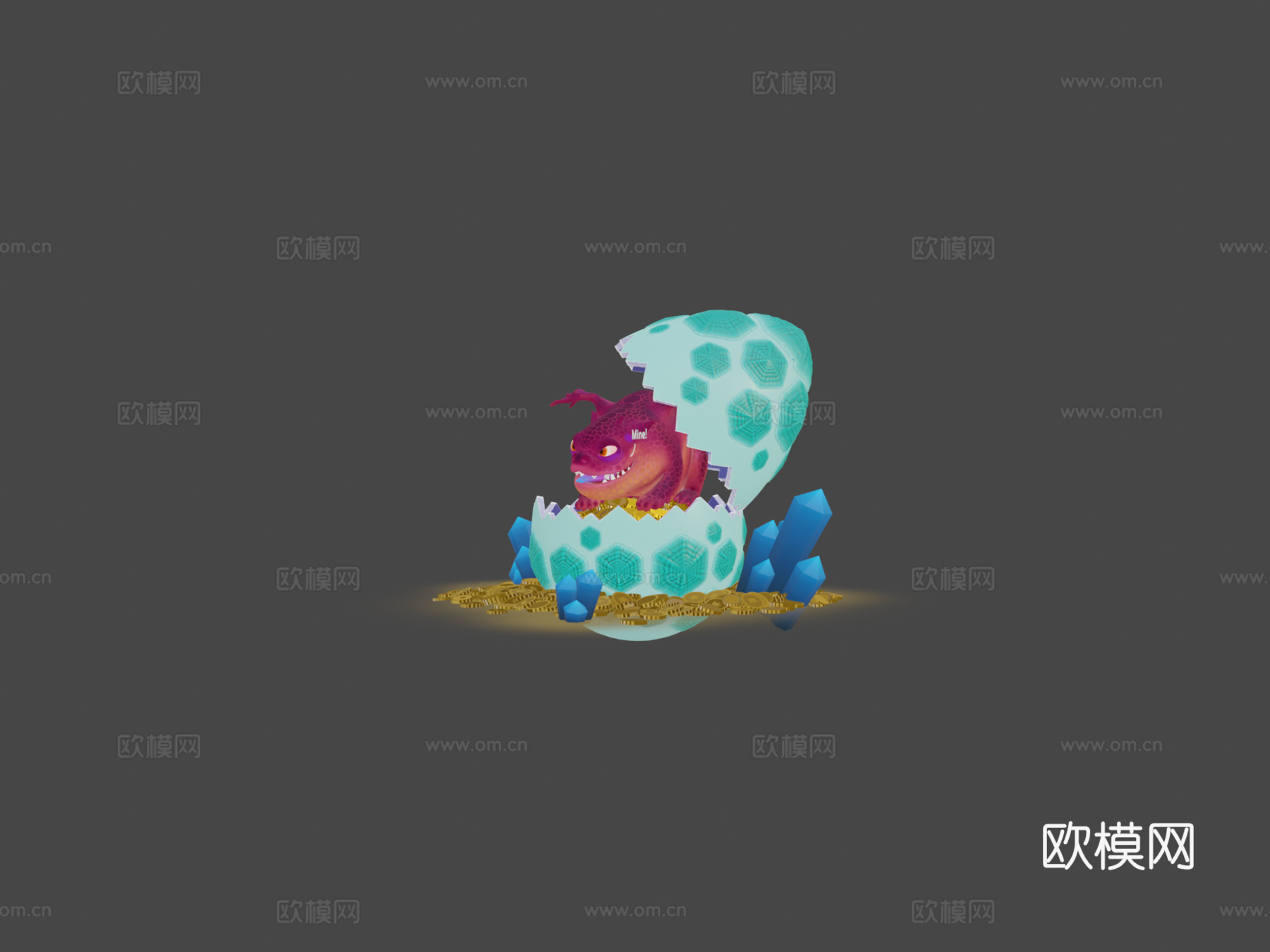 龙之宝藏3d模型下载（渲染图5）