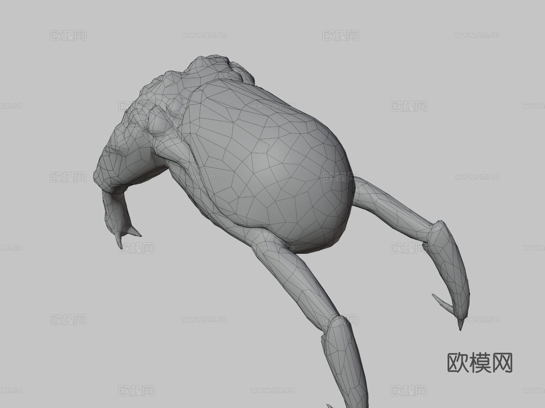 经典头蟹3d模型下载（渲染图3）