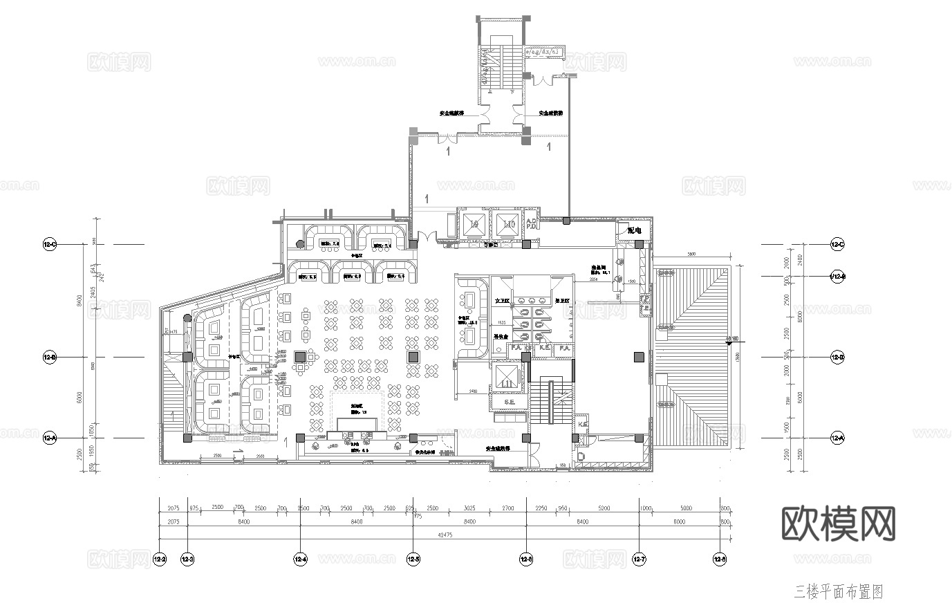 高档时尚KTV酒吧 最新全套施工图设计cad施工图