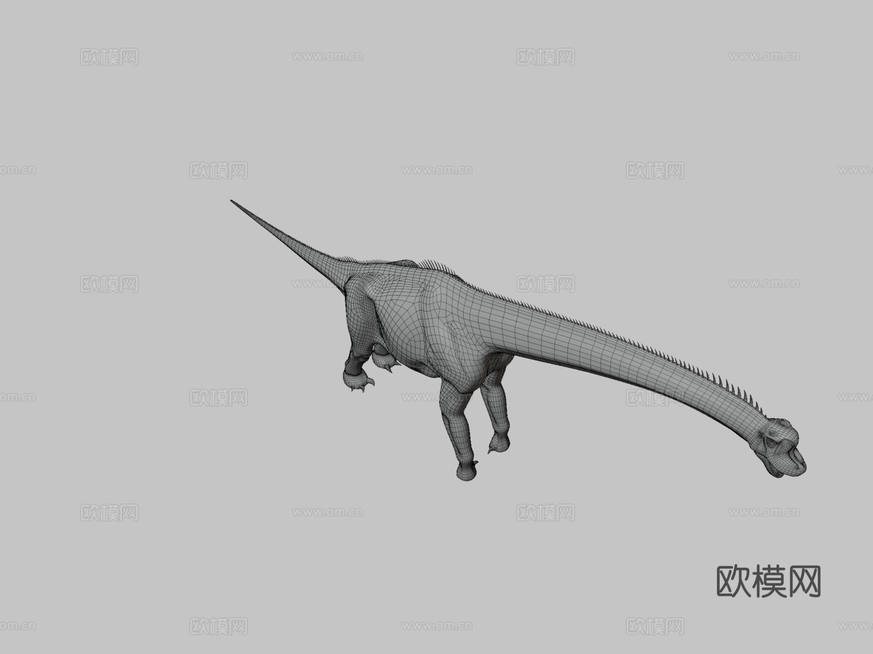 腕龙3d模型下载（渲染图3）