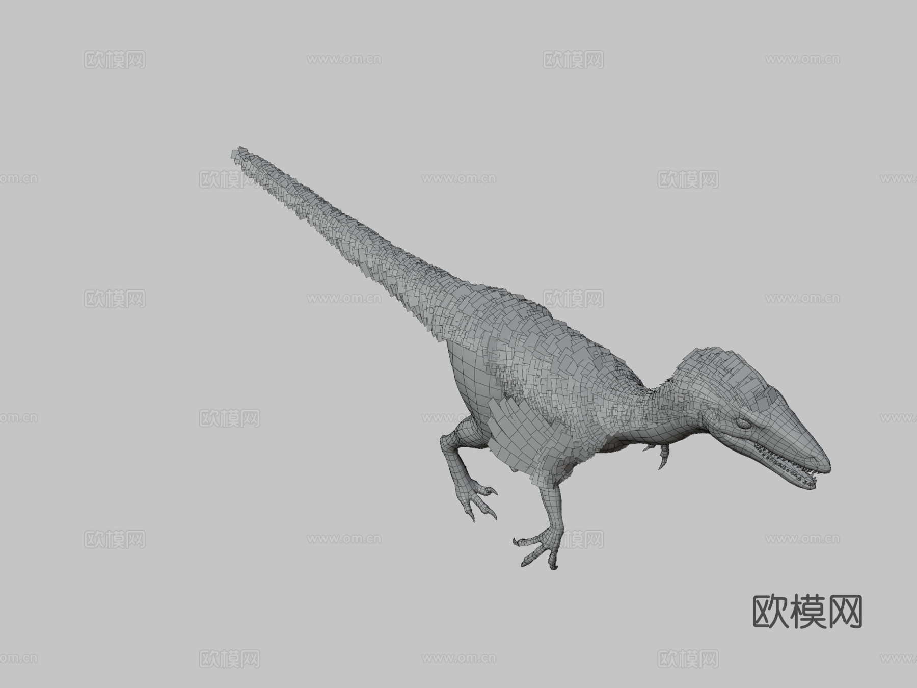 伤齿龙3d模型下载（渲染图3）