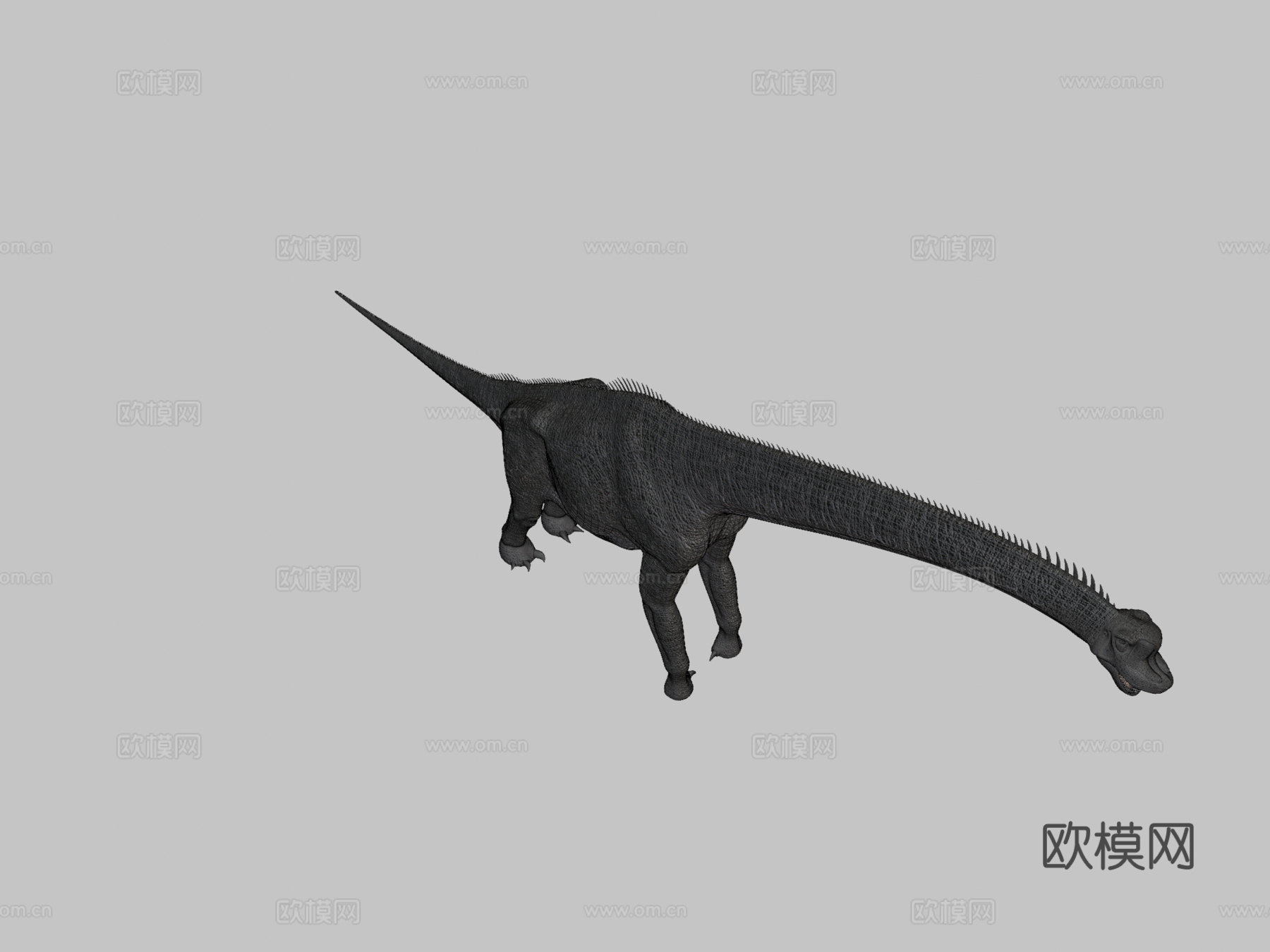 腕龙3d模型下载（渲染图2）