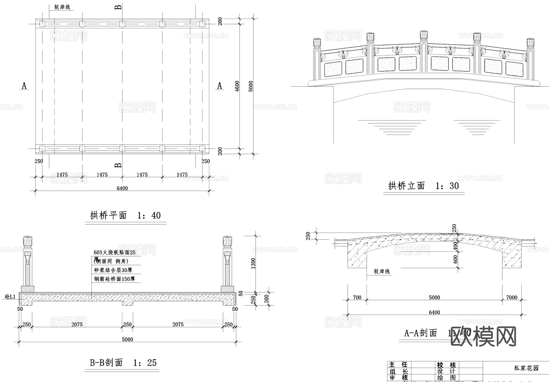 私家花园庭院景观CAD施工图全套cad施工图