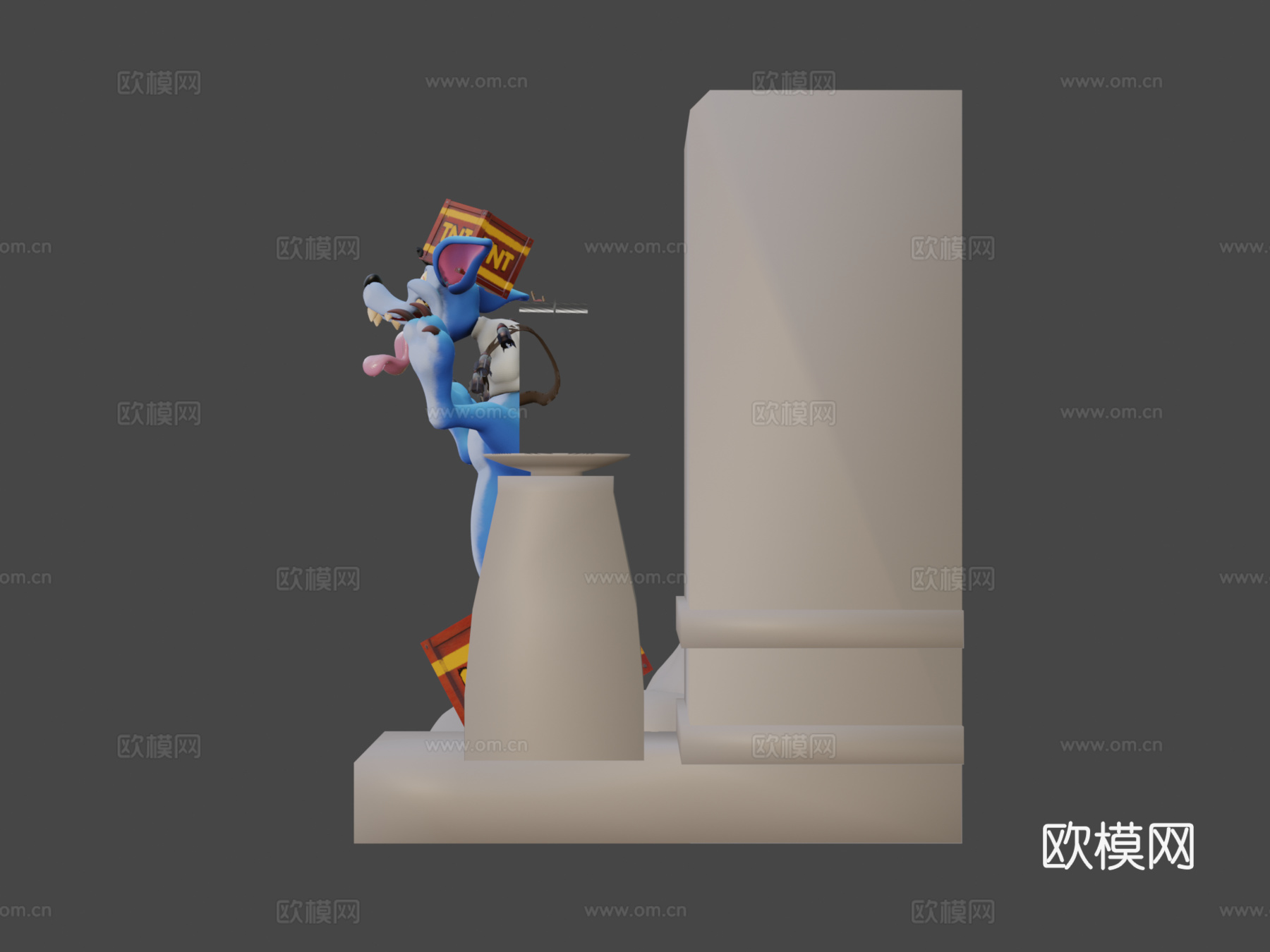 撕裂者袋鼠3d模型下载（渲染图7）