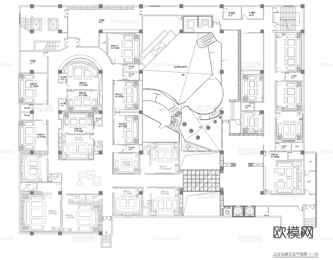 高档KTV酒吧  最新全套施工图设计cad施工图