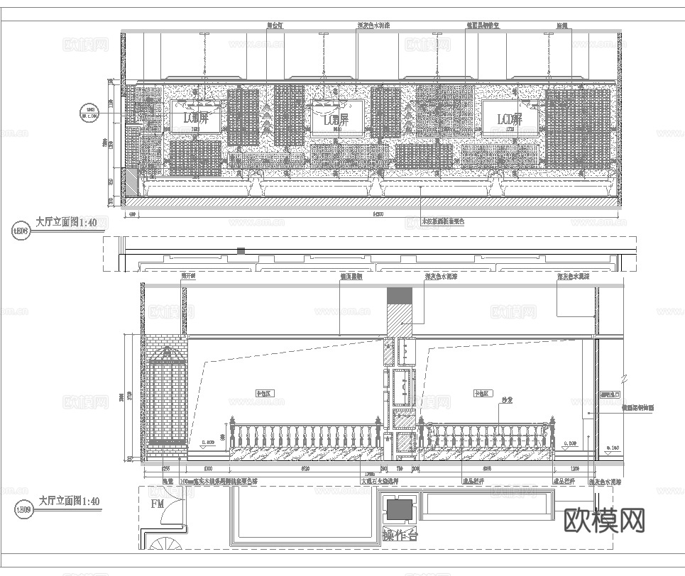 高档时尚KTV酒吧 最新全套施工图设计cad施工图