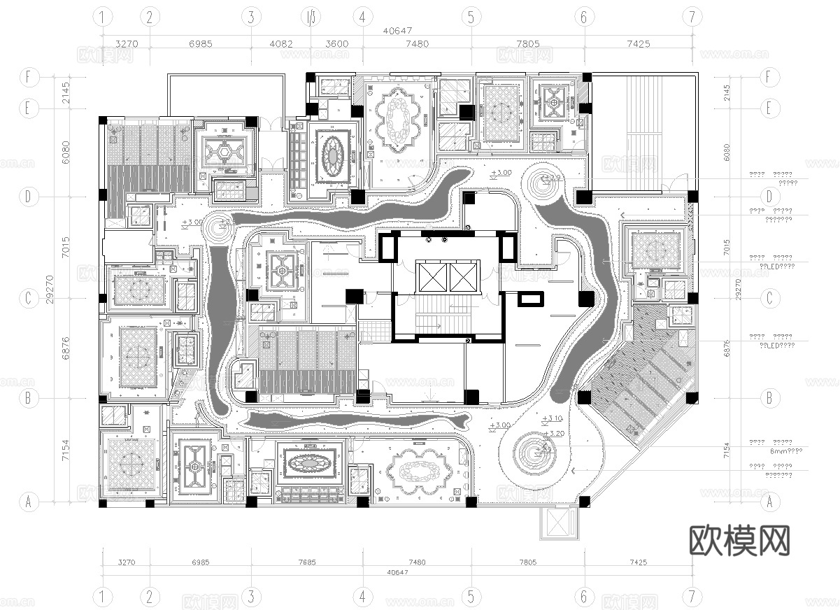 高档KTV酒吧  最新全套施工图设计cad施工图