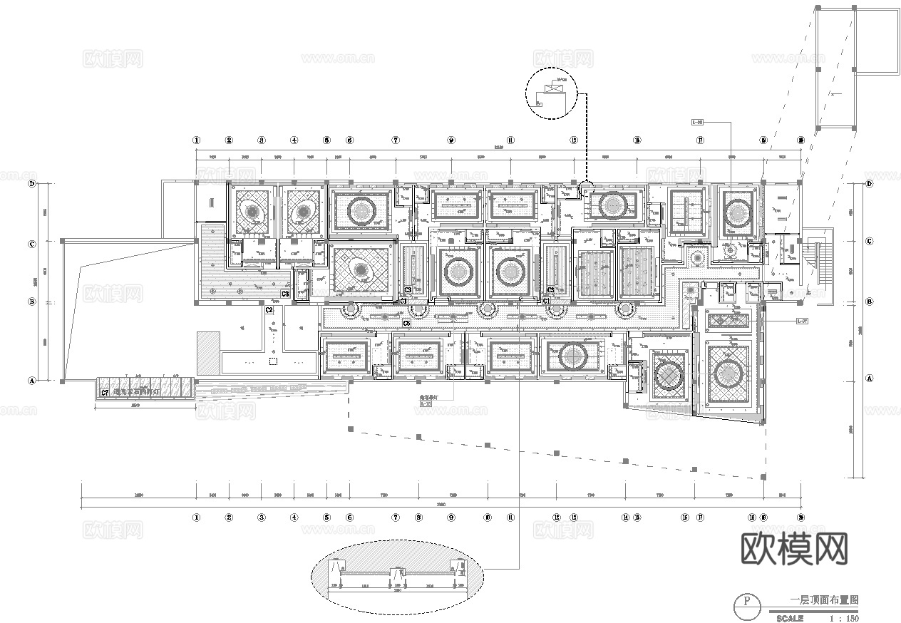 高档KTV  最新全套施工图设计cad施工图