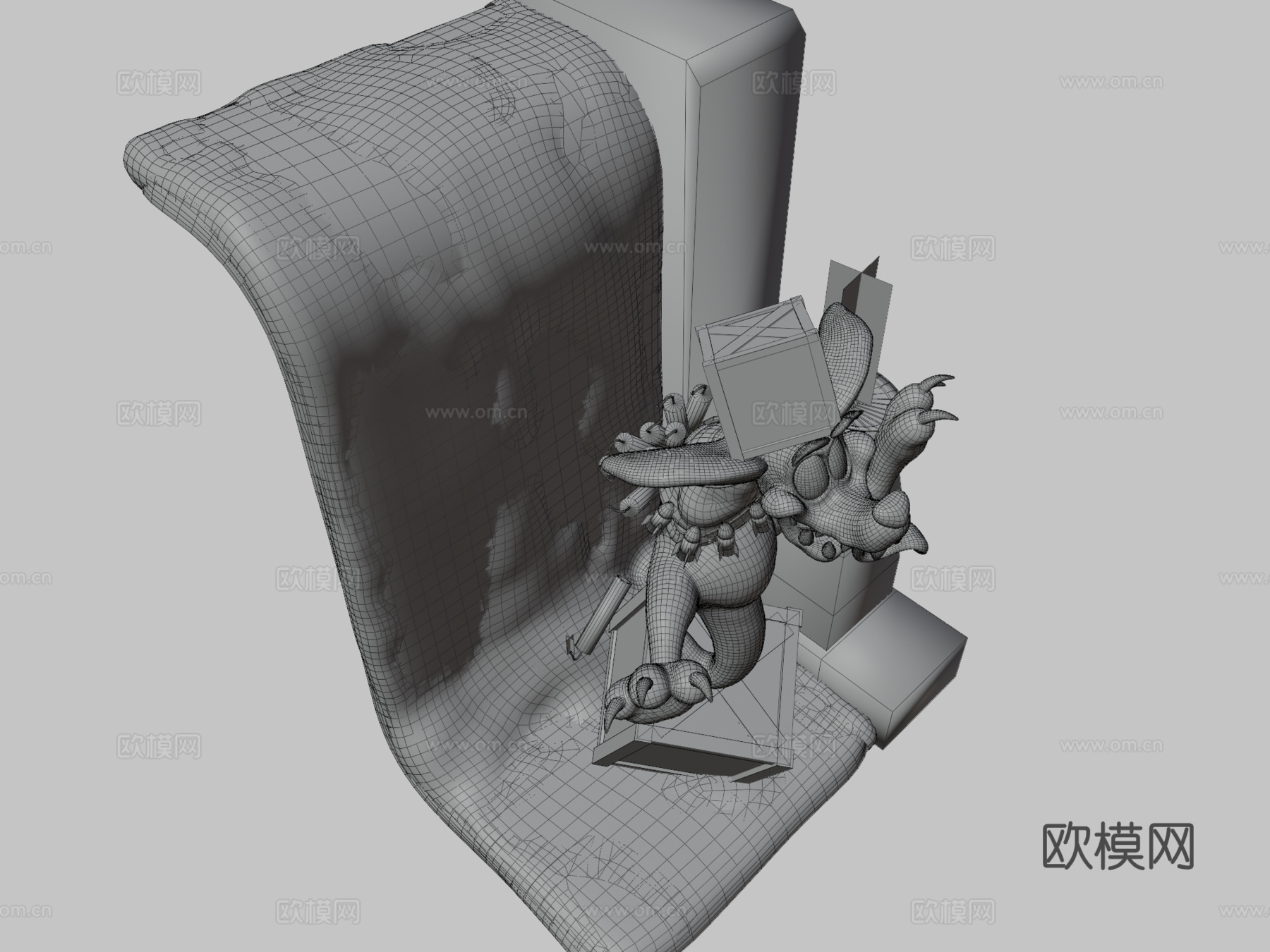 撕裂者袋鼠3d模型下载（渲染图3）