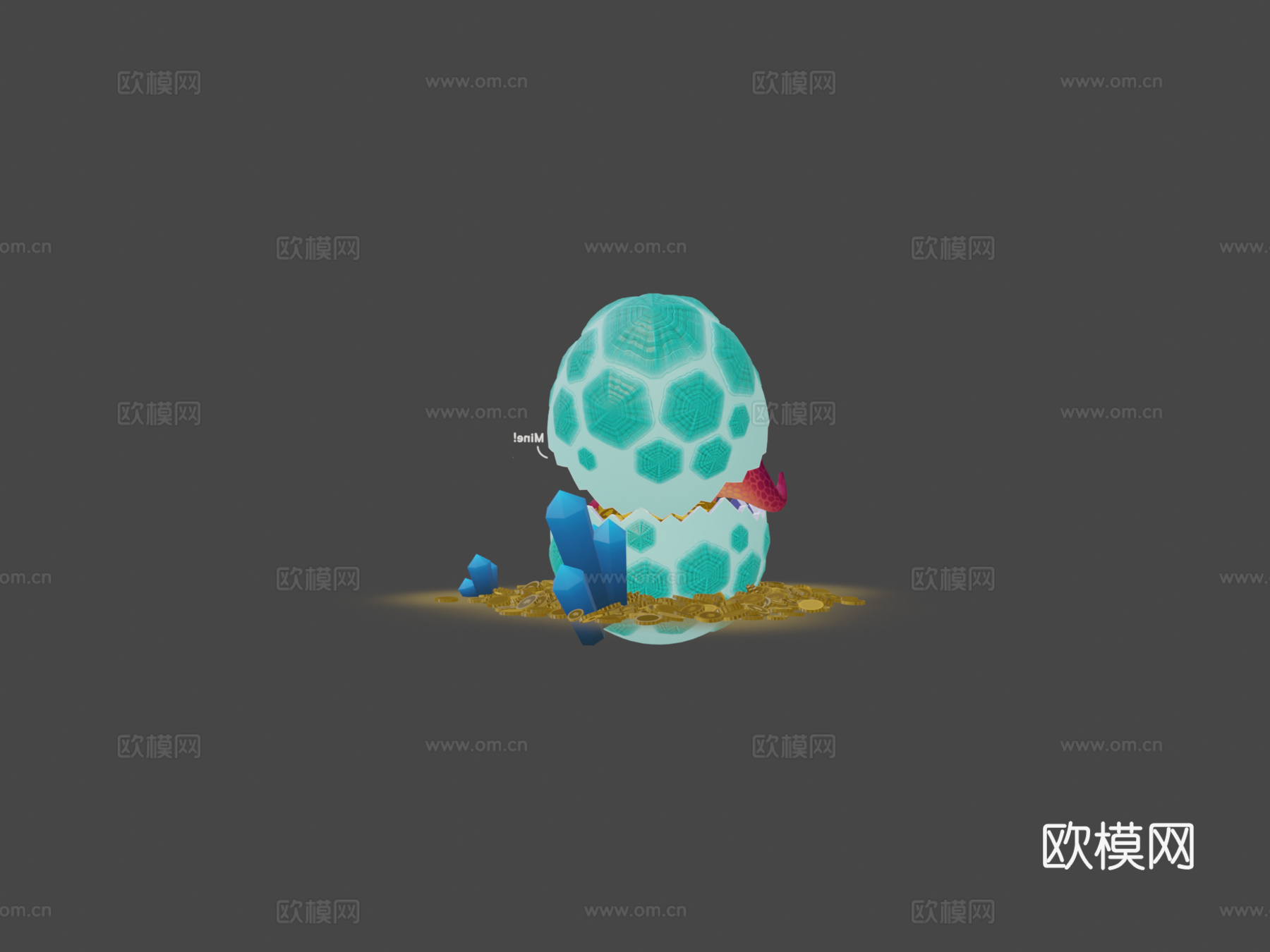 龙之宝藏3d模型下载（渲染图6）