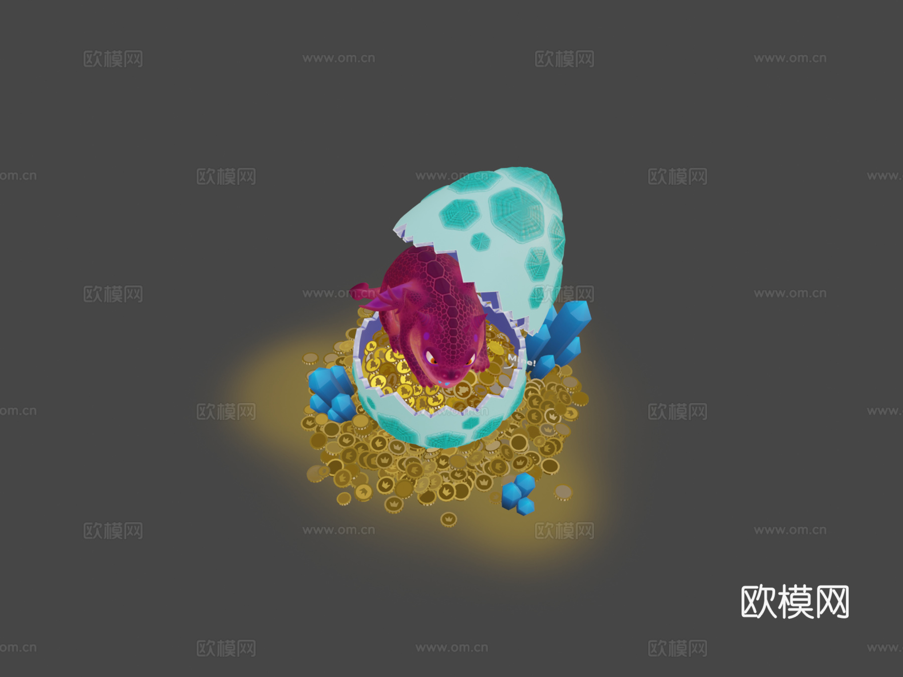 龙之宝藏3d模型下载（渲染图8）