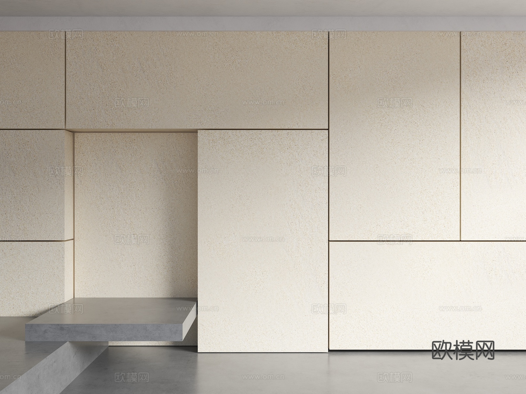 奶油风涂料 米色涂料 汝窑涂料 米色真石漆 宅寂风涂料 现代su模型