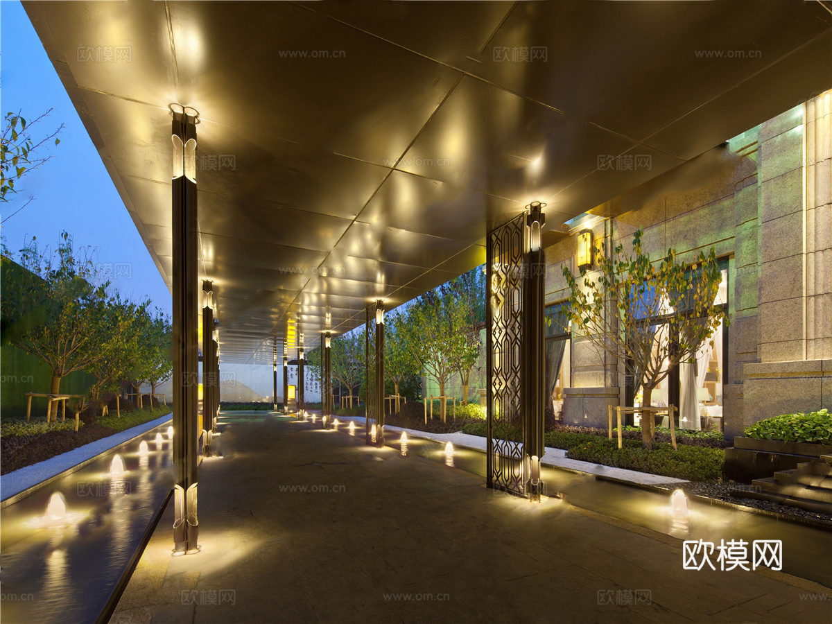 中式特色景观廊架构件CAD施工详图cad施工图