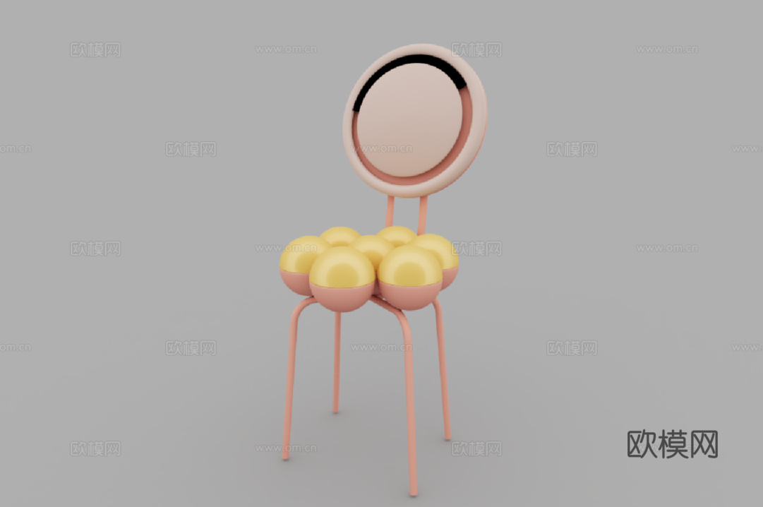 现代风格椅子3d模型下载