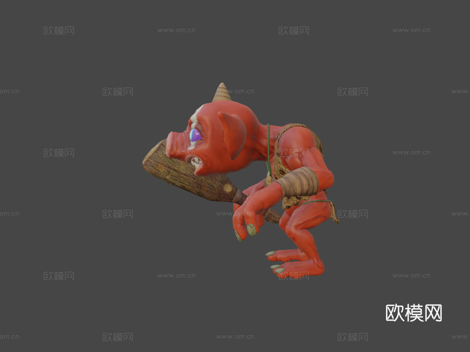 波克布林3d模型下载（渲染图5）