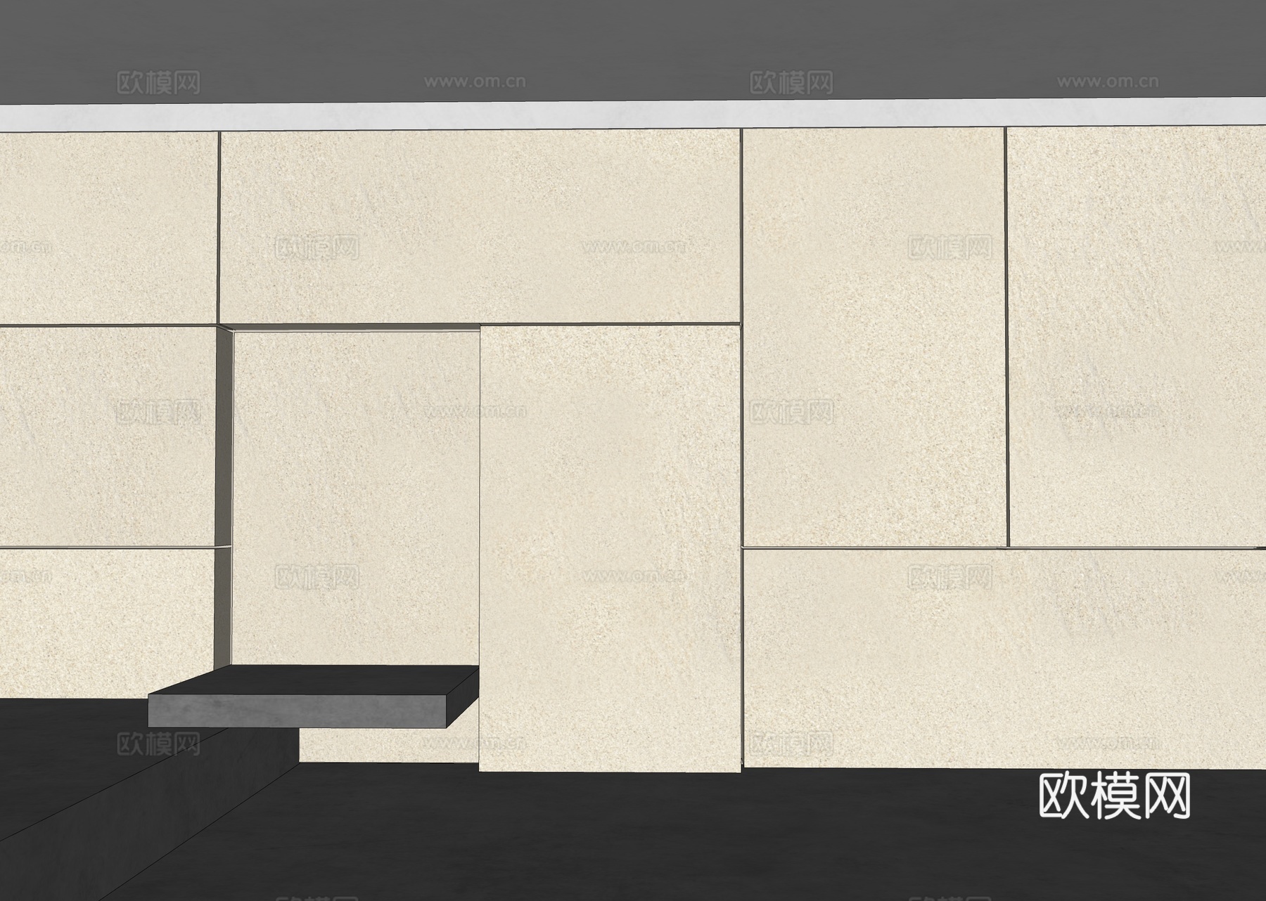 奶油风涂料 米色涂料 汝窑涂料 米色真石漆 宅寂风涂料 现代su模型