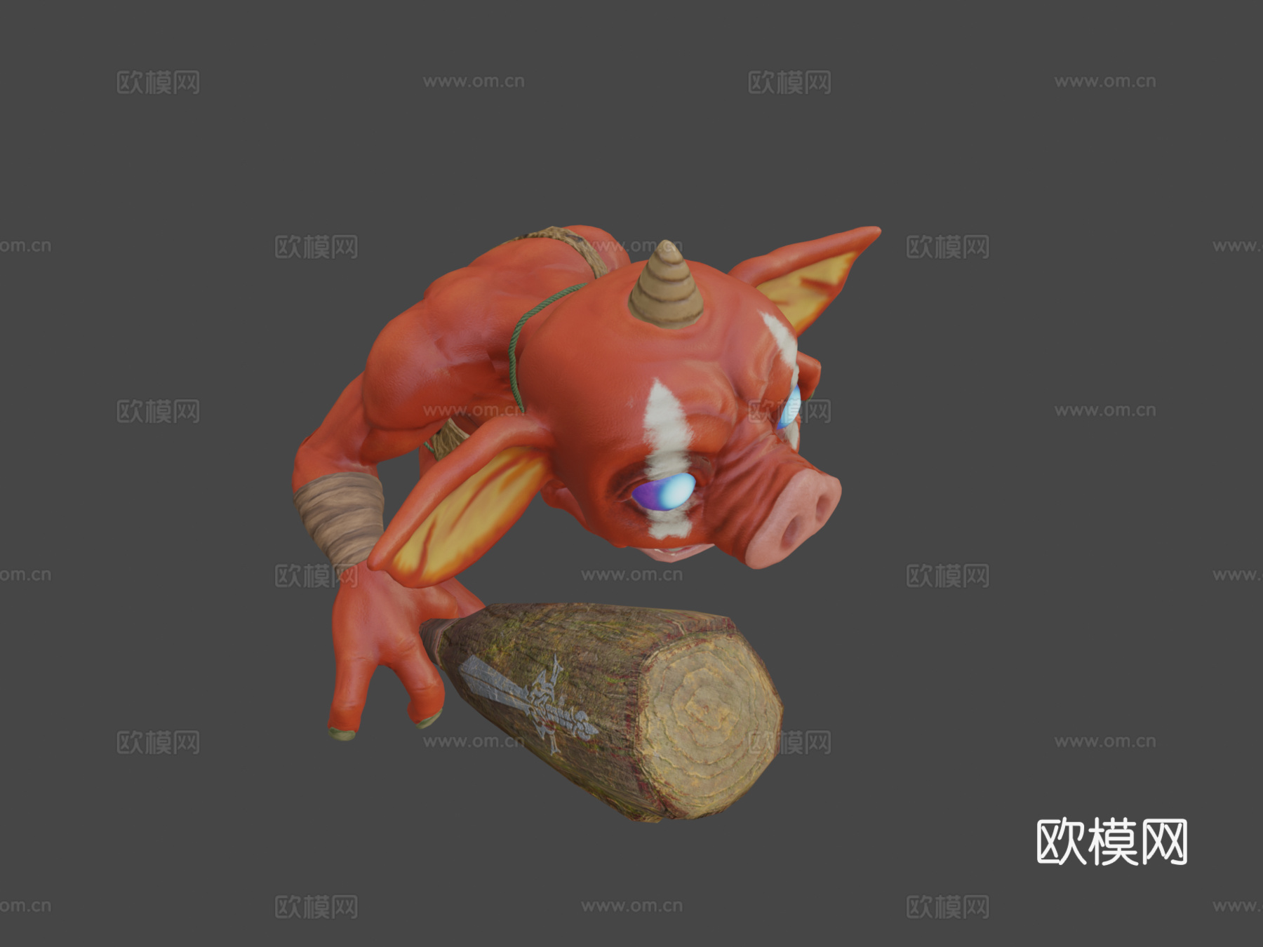 波克布林3d模型下载（渲染图6）