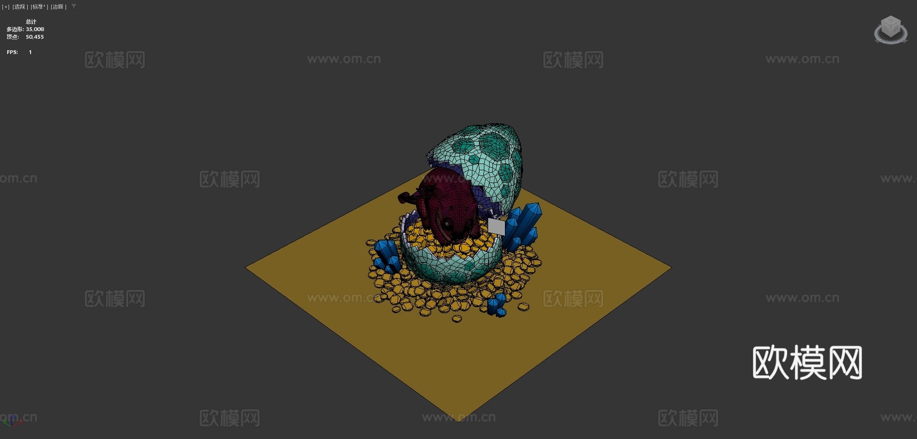 龙之宝藏3d模型下载（渲染图4）