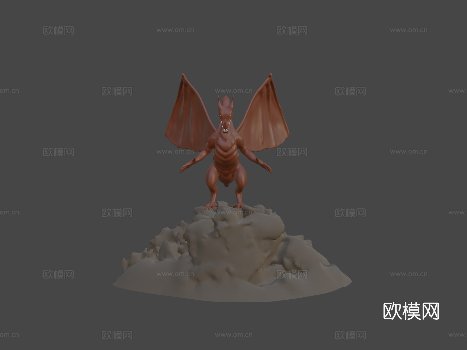 低多边形龙3d模型下载（渲染图8）