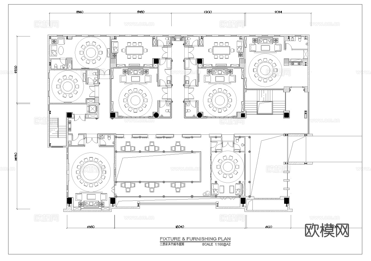 私房菜 最新平面施工图设计cad施工图