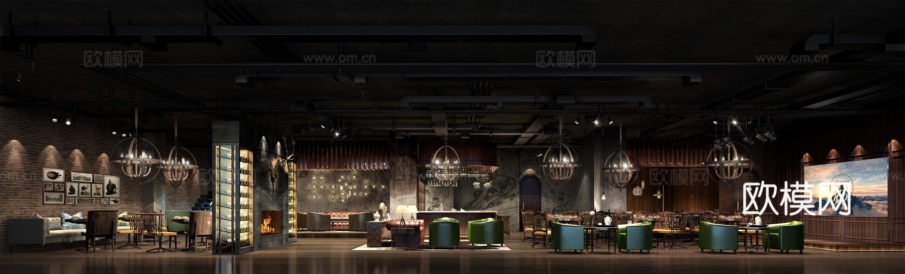 复古酒吧 最新全套施工图设计cad施工图