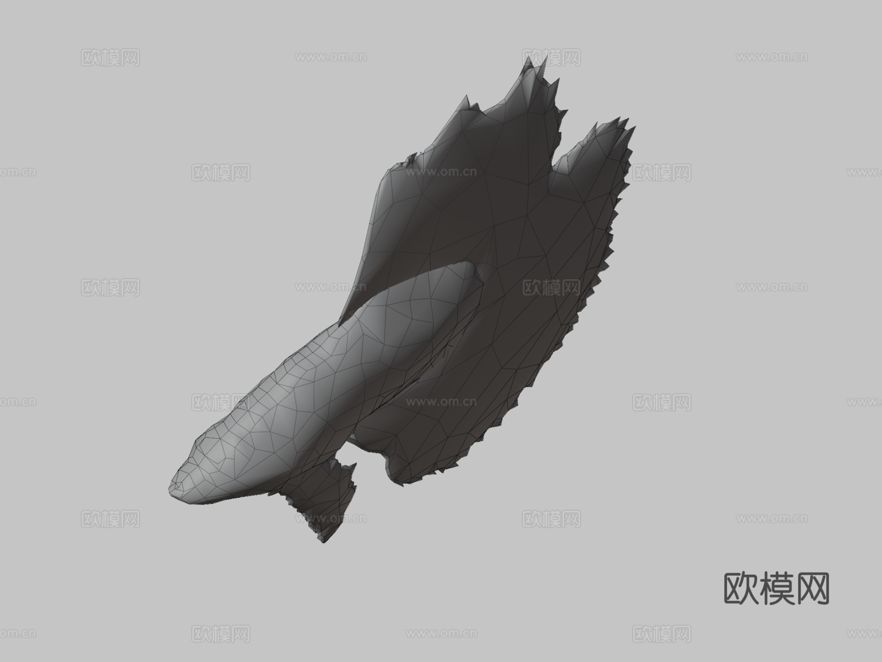 斗鱼3d模型下载（渲染图3）