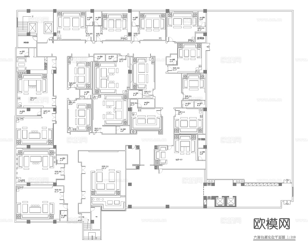 高档KTV酒吧  最新全套施工图设计cad施工图