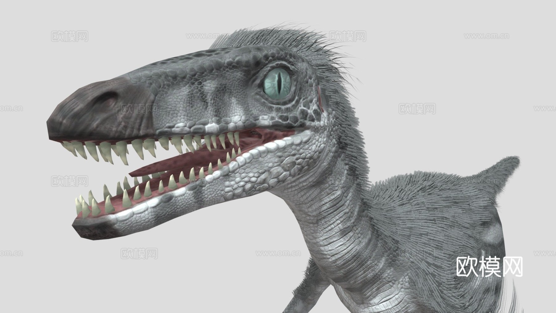 伤齿龙3d模型下载（渲染图1）