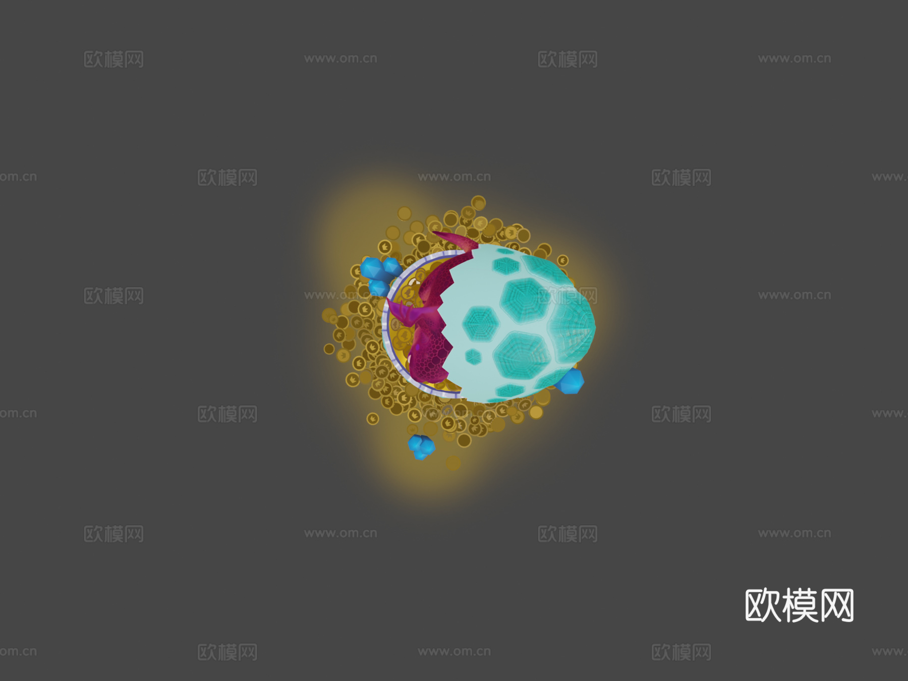 龙之宝藏3d模型下载（渲染图7）