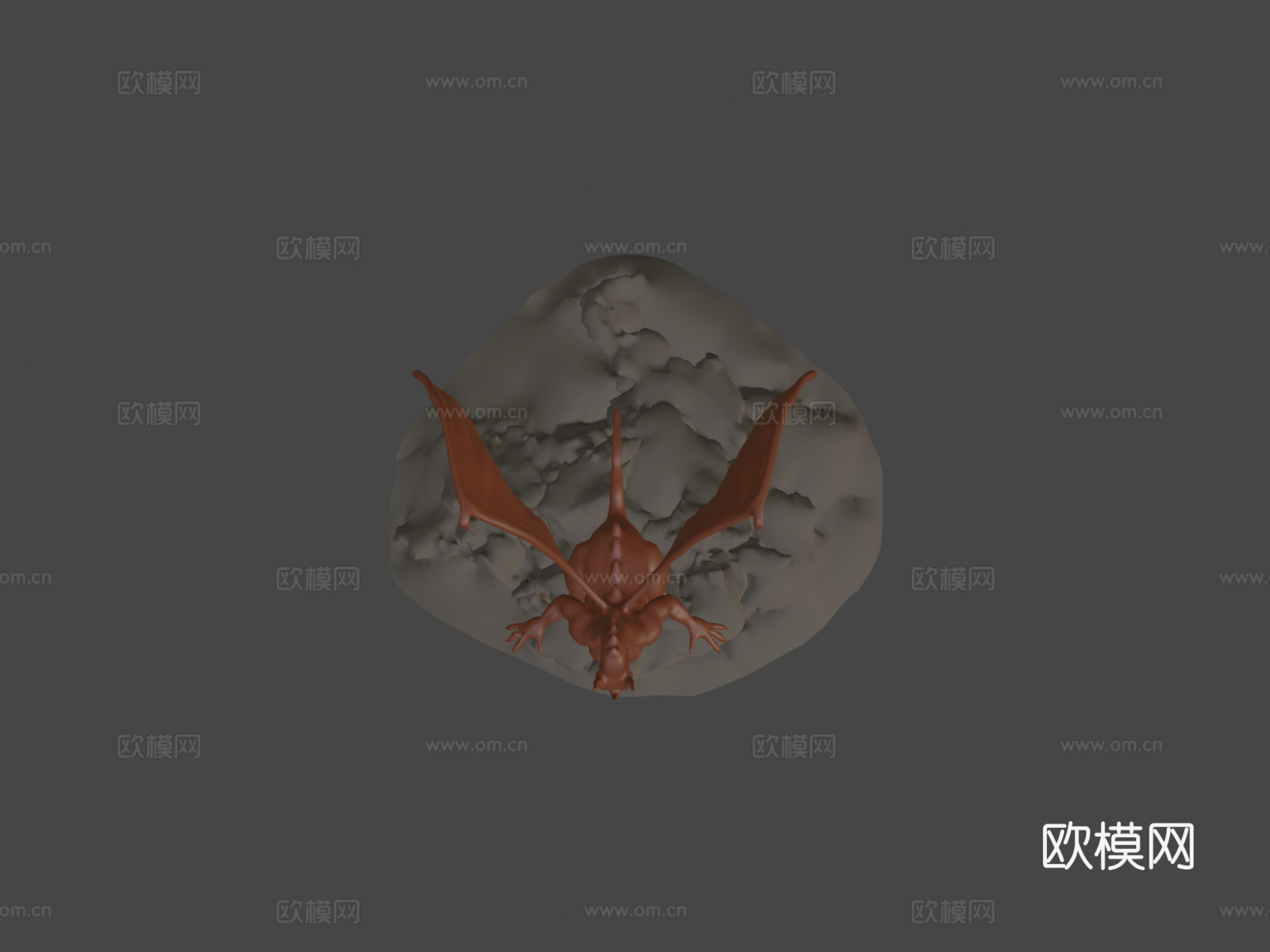 低多边形龙3d模型下载（渲染图5）