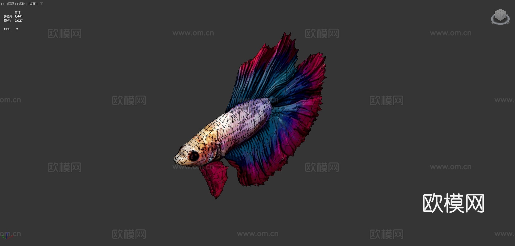 斗鱼3d模型下载（渲染图4）